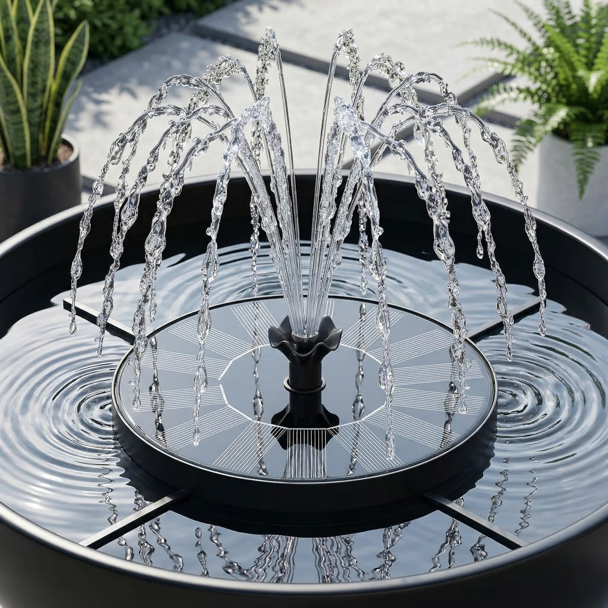 Upgraded Solar Fountain Pump for Bird Bath