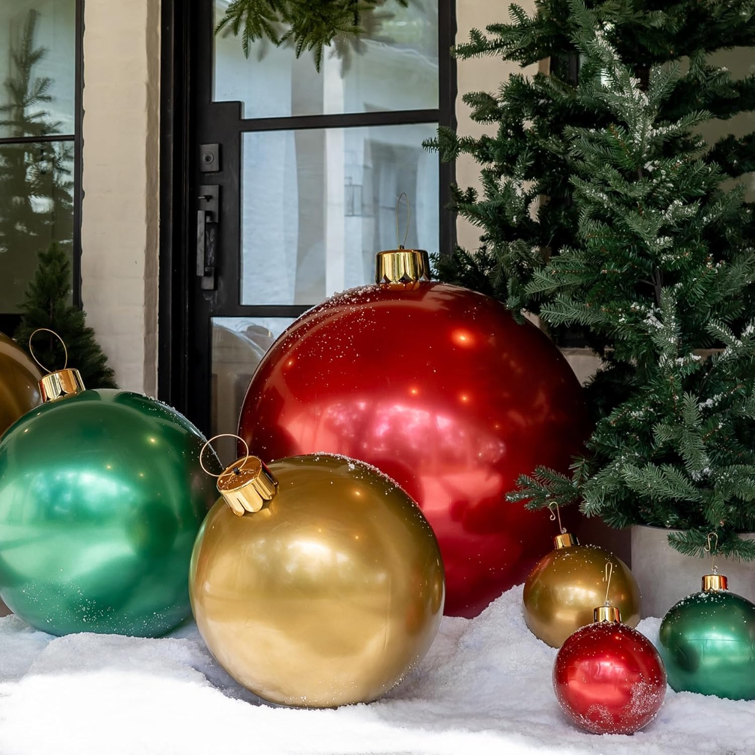 Oversized Inflatable Christmas Ornament Balls