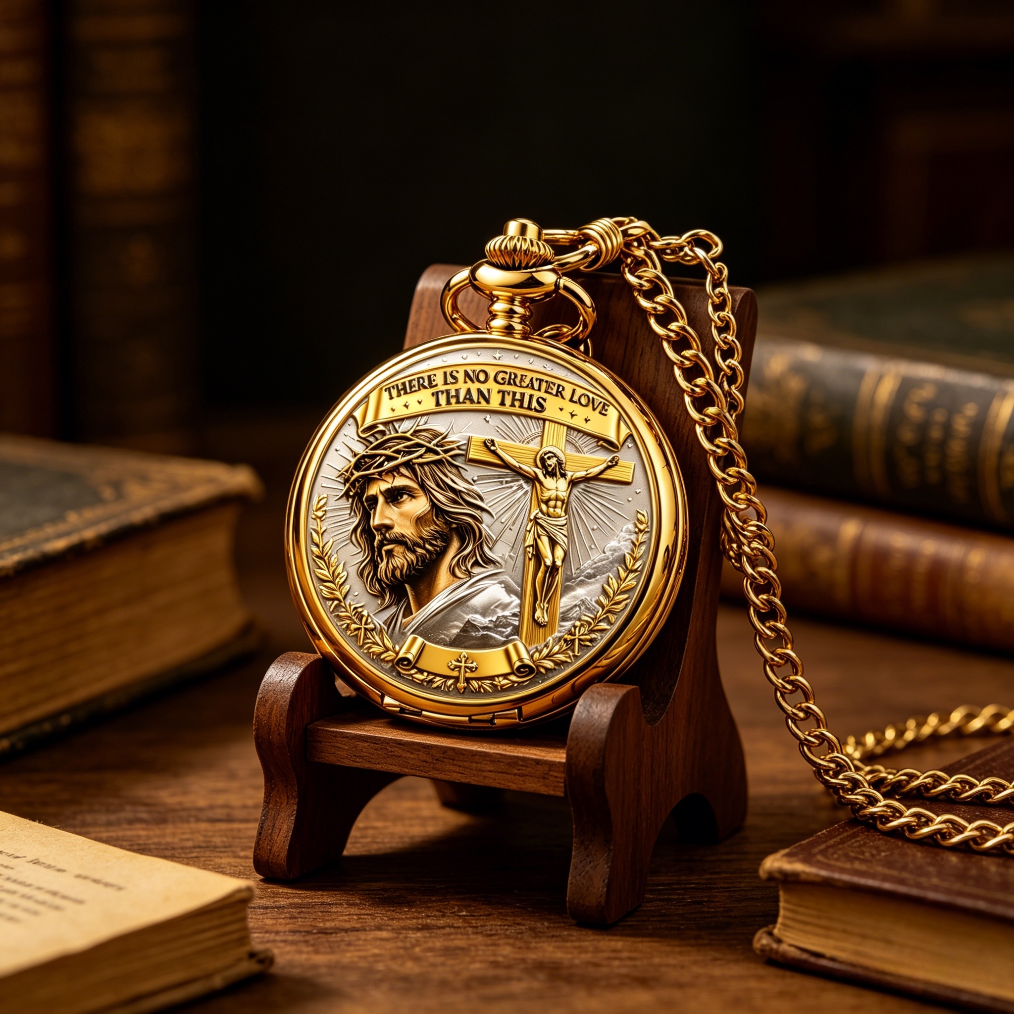 Vintage Christian Pocket Watch