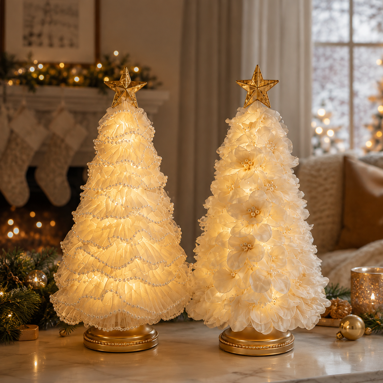 DIY Lighted Christmas Tree Craft Kit