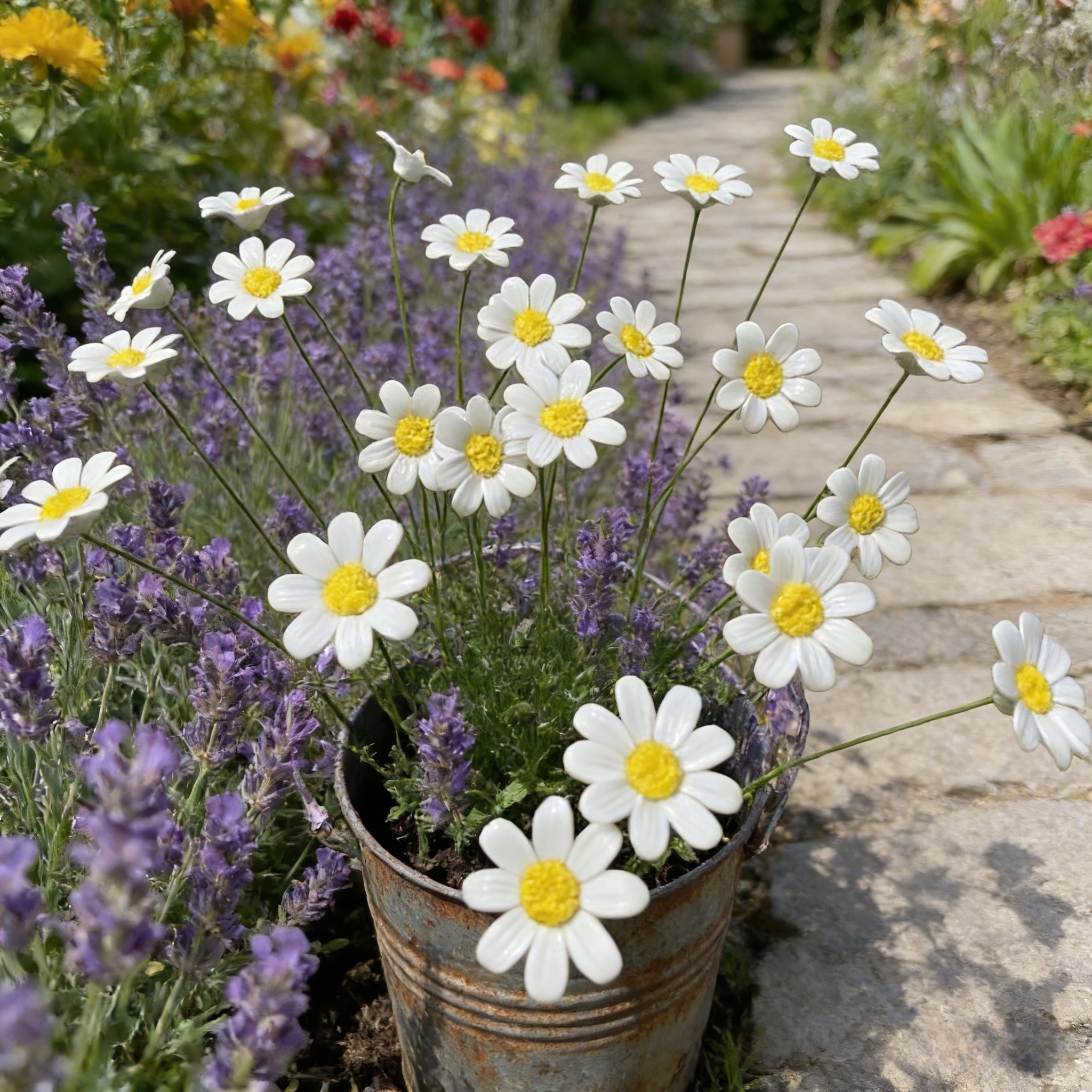 Set 偶发Handcrafted Ceramic Flower Sets