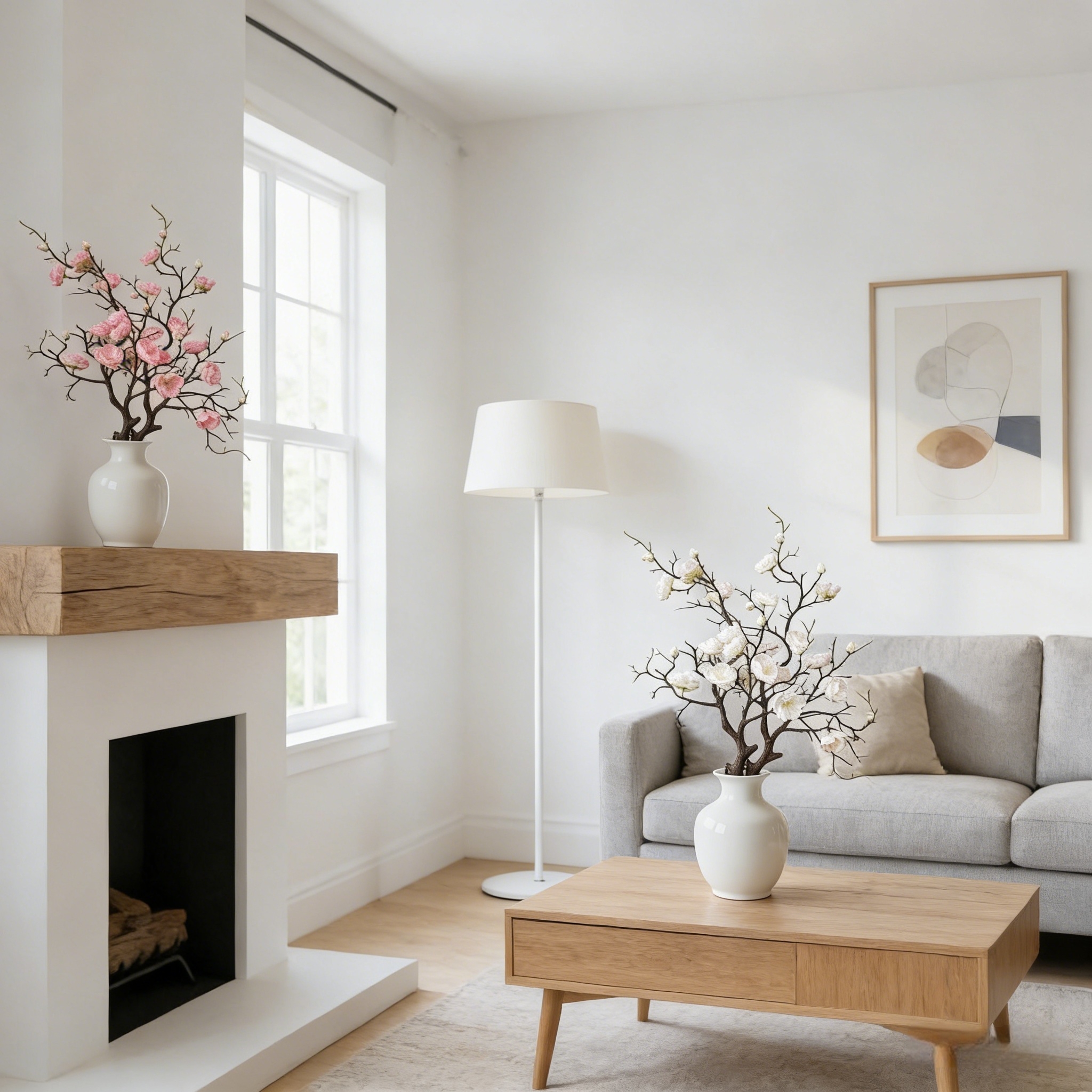 Large Artificial Plum Blossom Branches