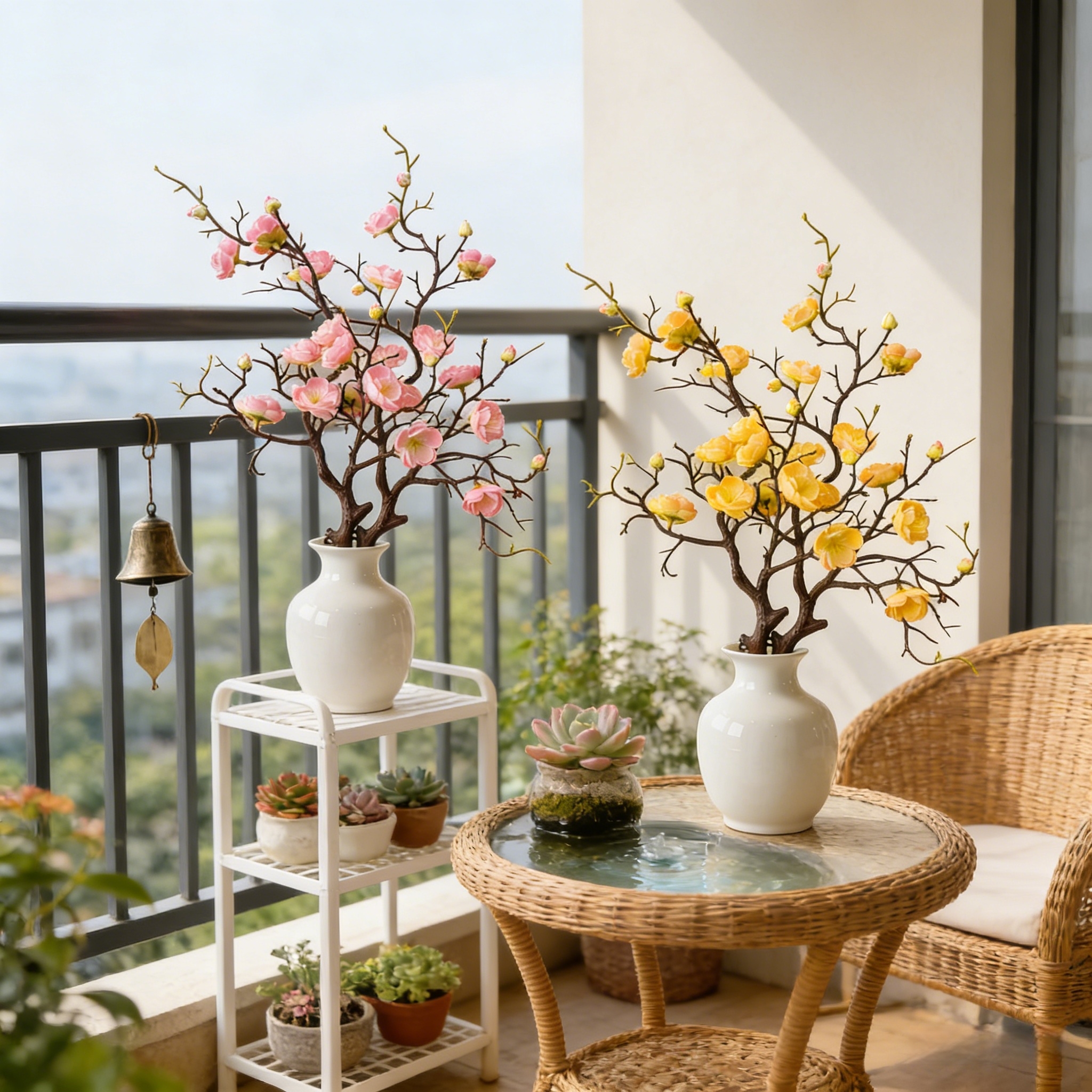 Large Artificial Plum Blossom Branches