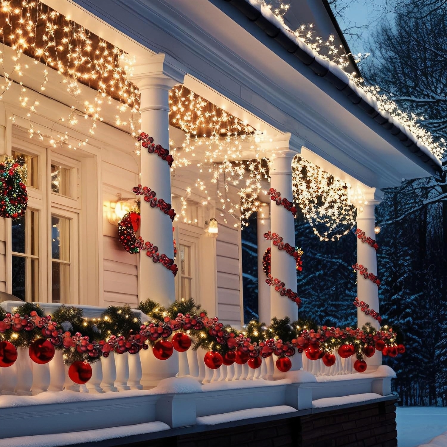 6FT Christmas Ball Garland