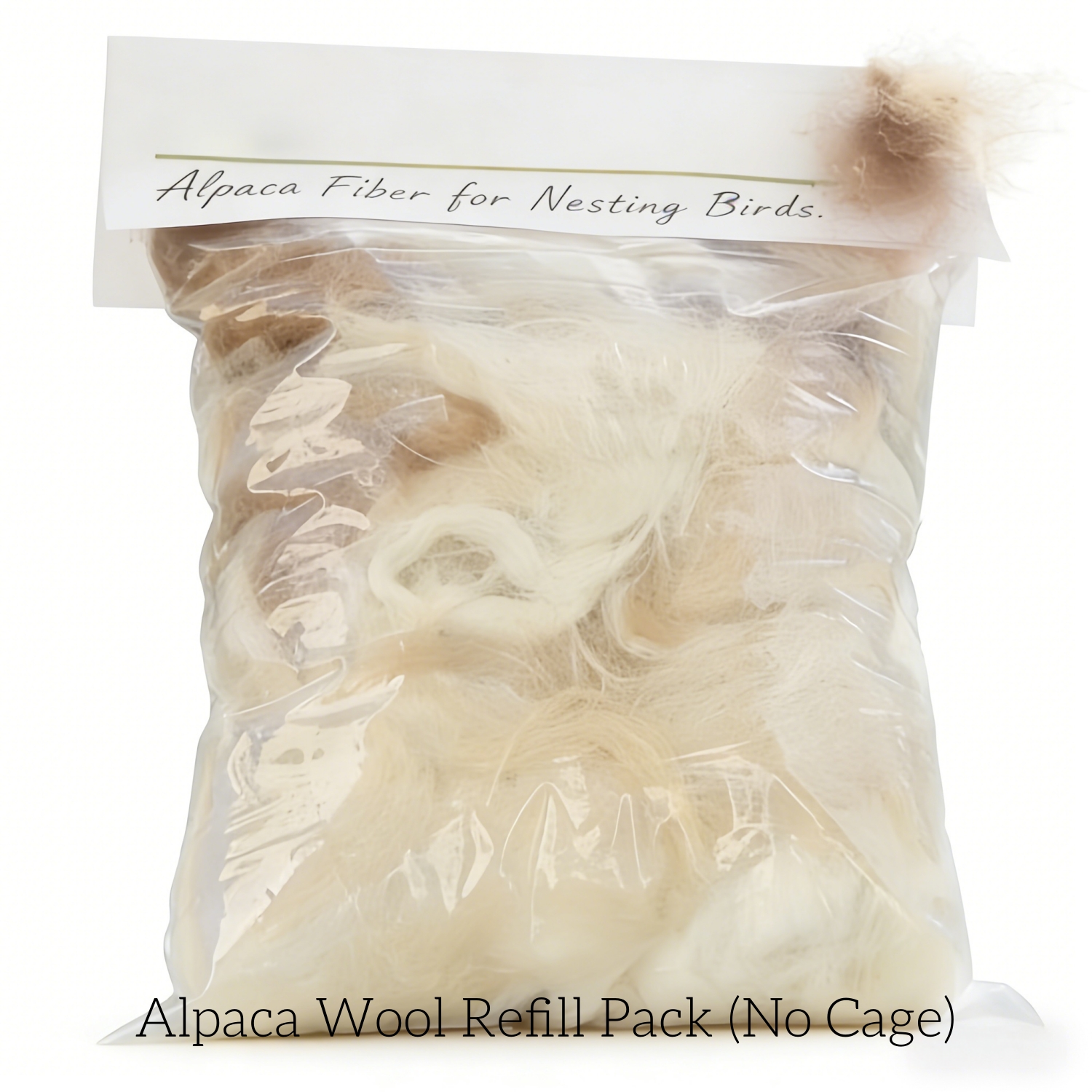 Alpaca Wool Bird Nesting Material Feeder With Waterproof Roof