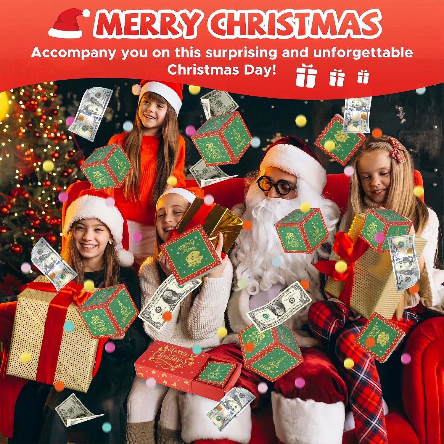 Christmas Surprise Explosion Gift Box