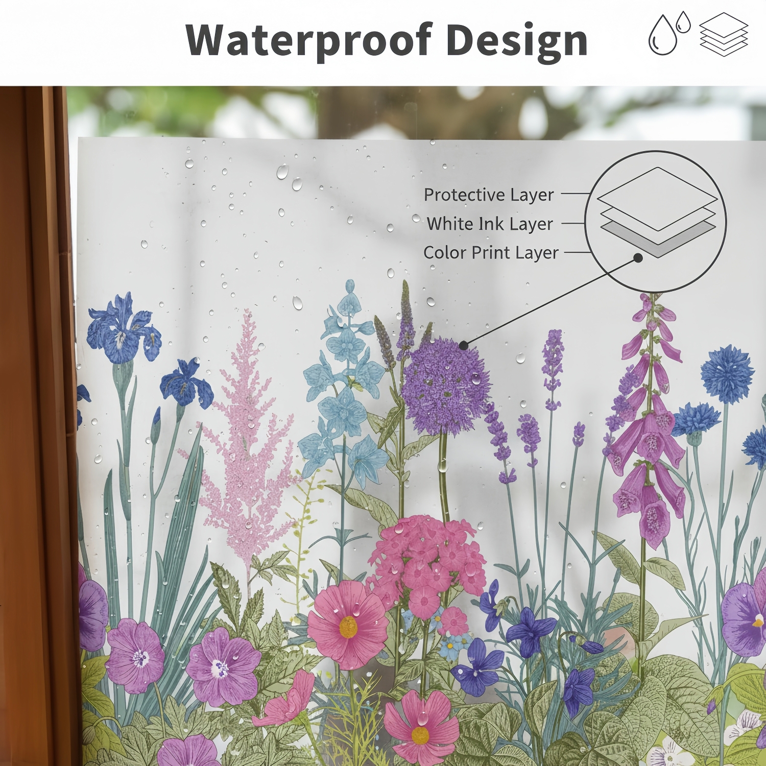 Secret Garden Window Stickers