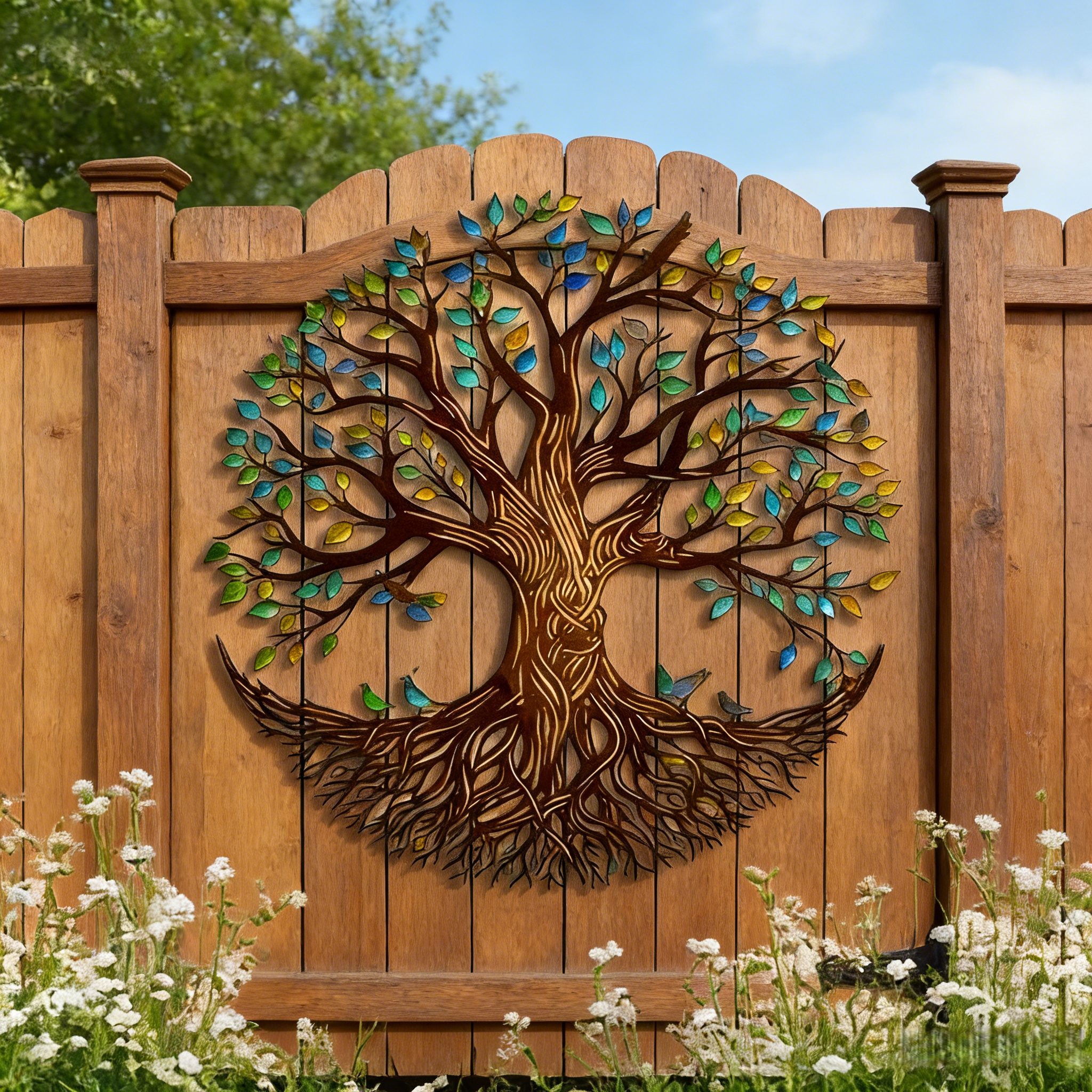 Large Tree of Life Metal Wall Art
