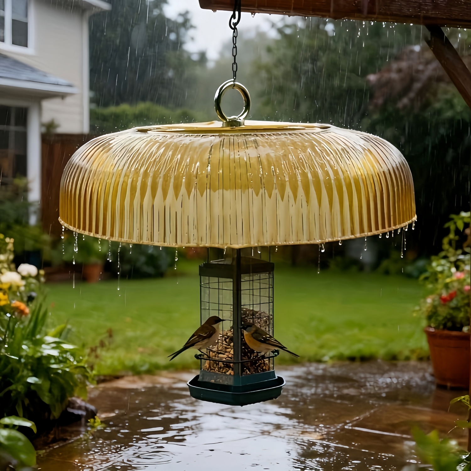 All-Weather Dome Bird Feeder Cover