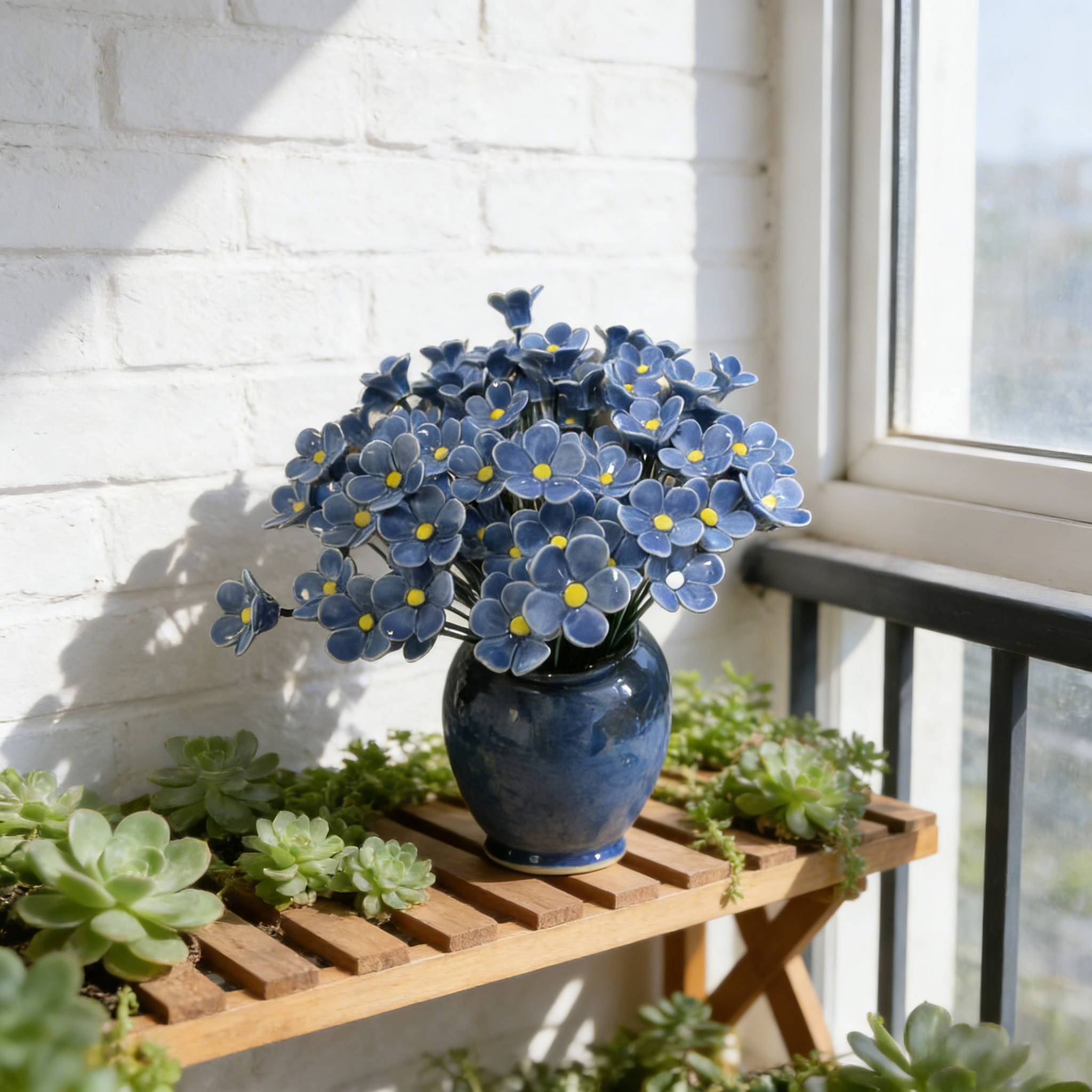 Set 偶发Handcrafted Ceramic Flower Sets