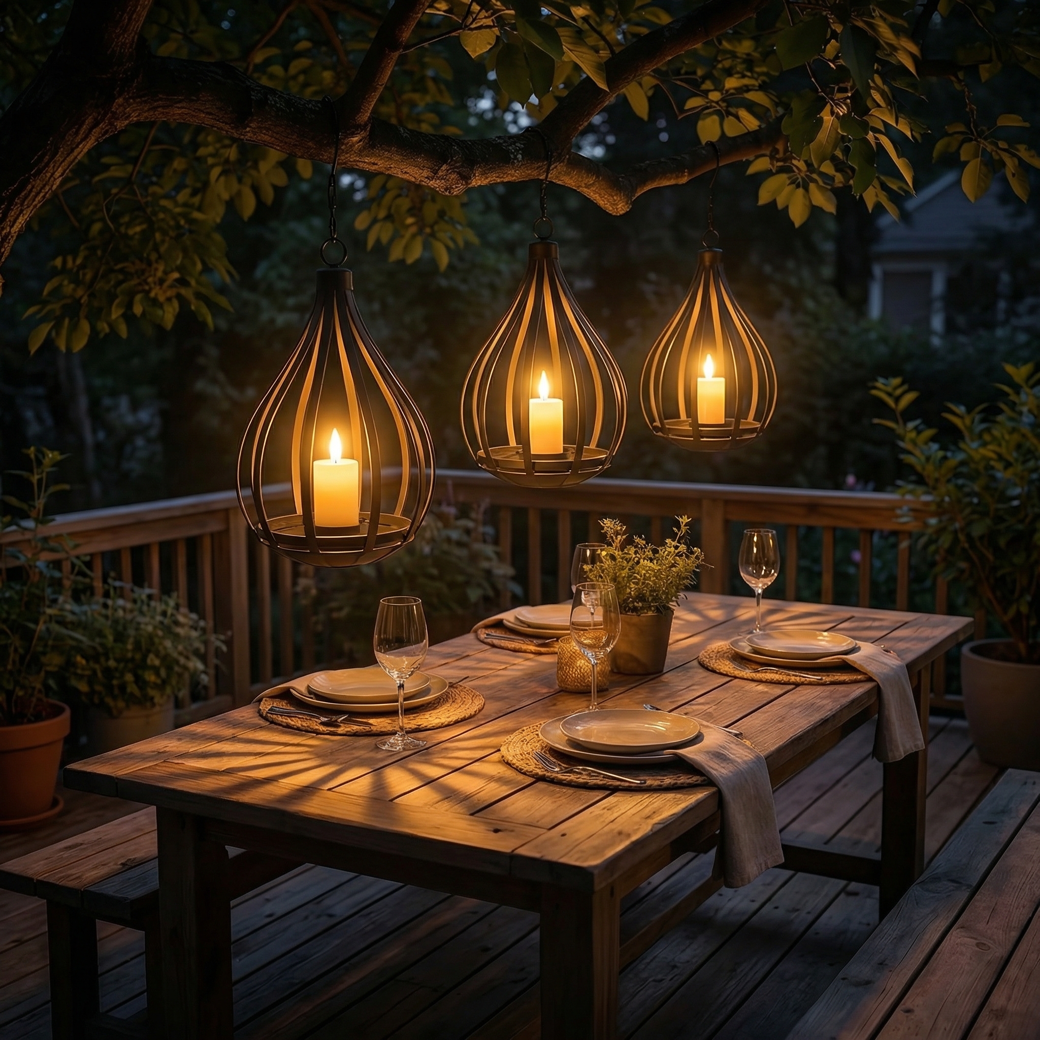 Solar Outdoor Pendant Light