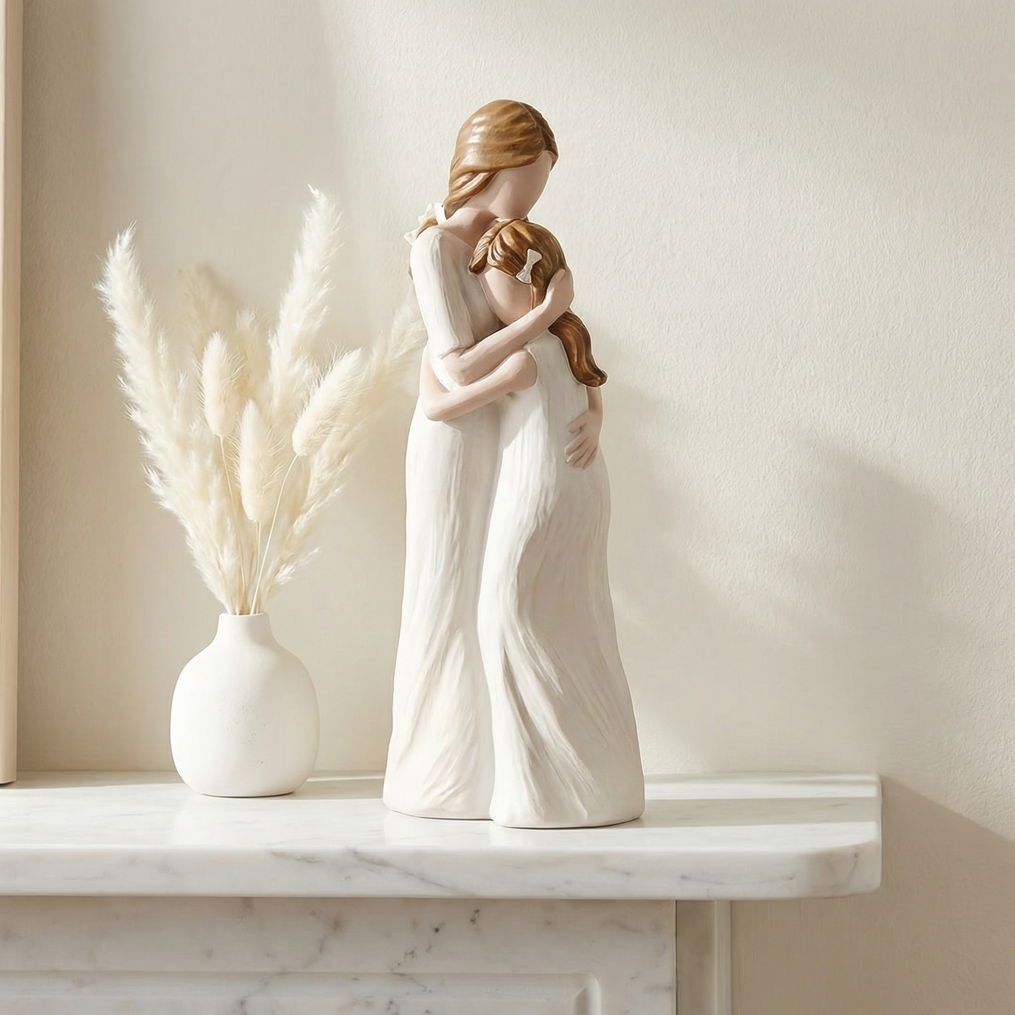 Mother & Daughter Hug Figurine