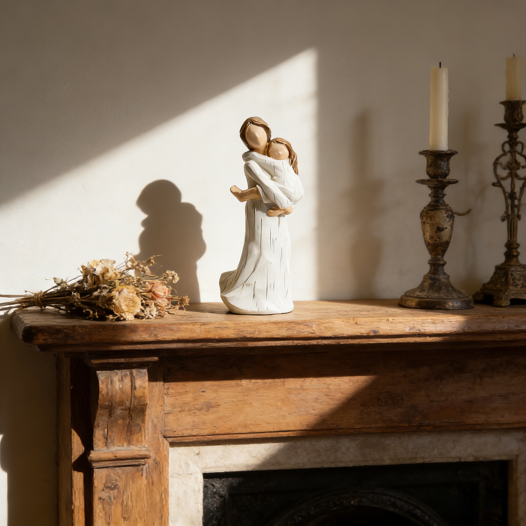 Mother & Child Hug Figurine