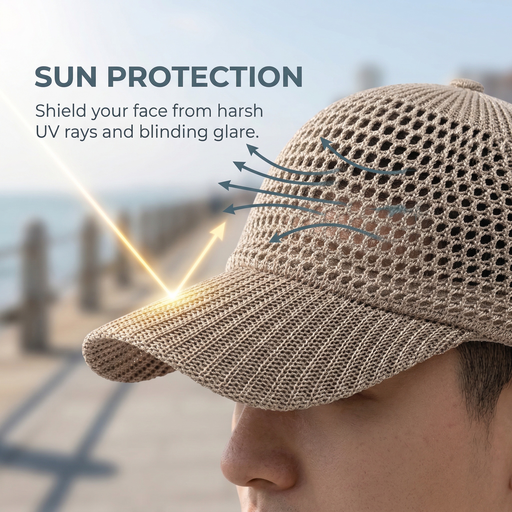 Breathable Mesh Baseball Cap