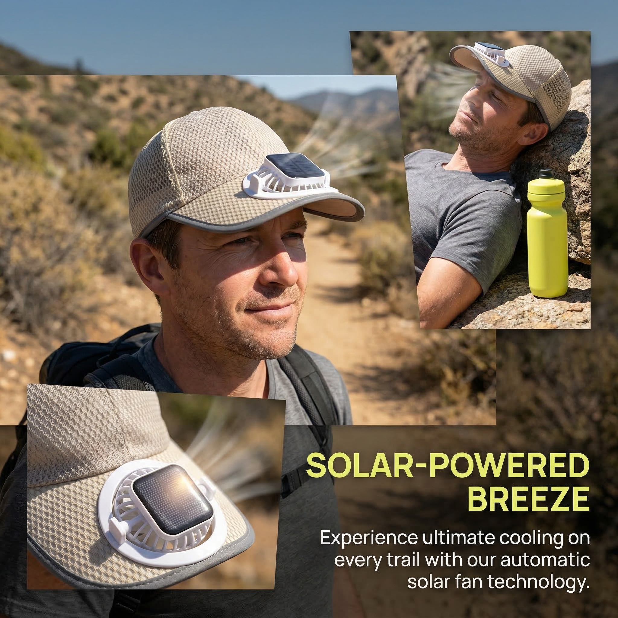 Solar Fan Cooling Baseball Cap
