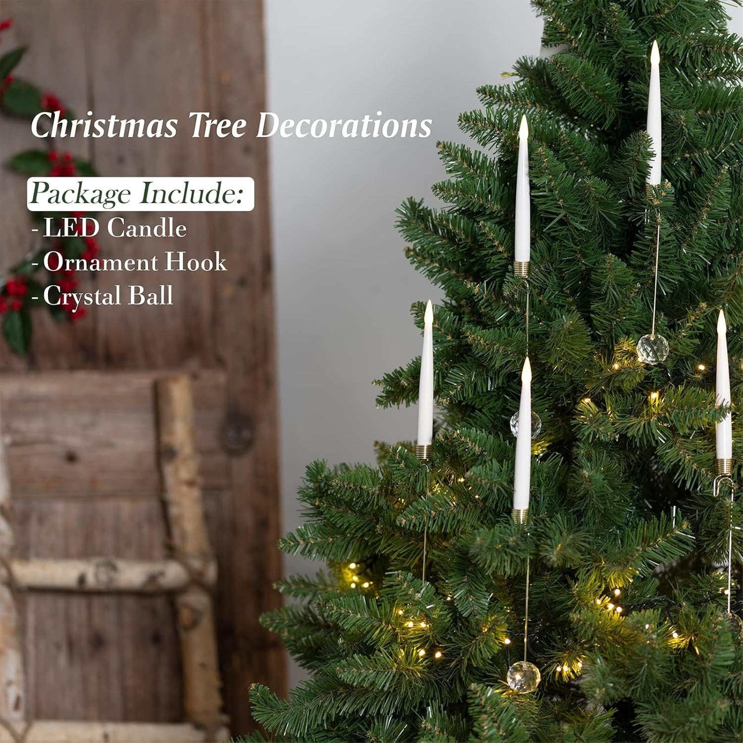 6-Pack Christmas Tree Candles
