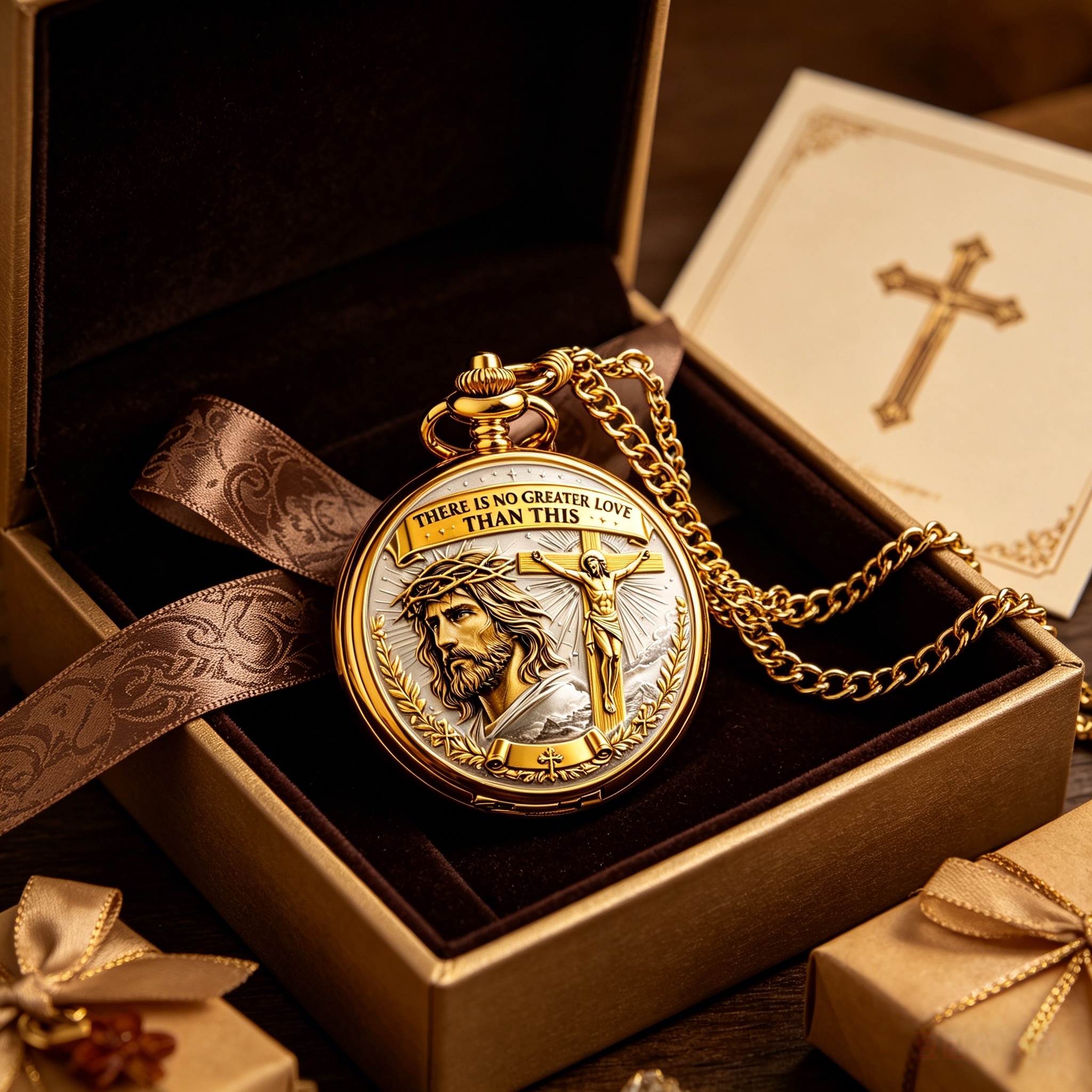 Vintage Christian Pocket Watch