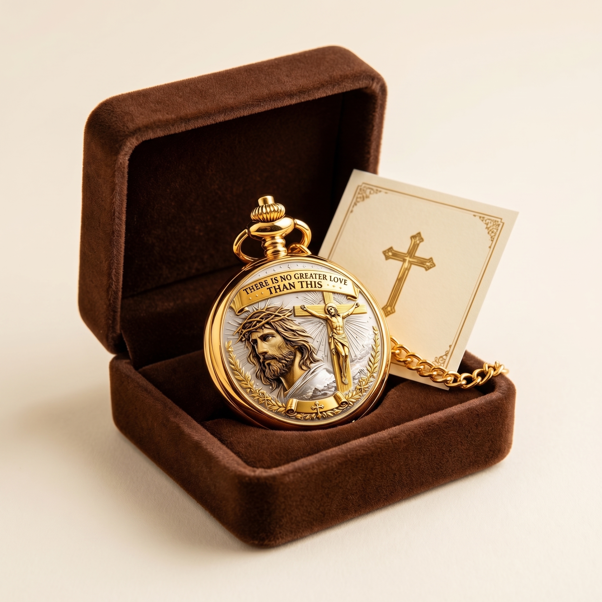 Vintage Christian Pocket Watch