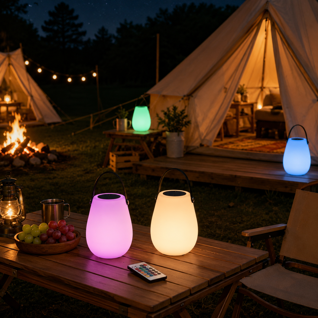 Solar Rechargeable Portable Table Lamp
