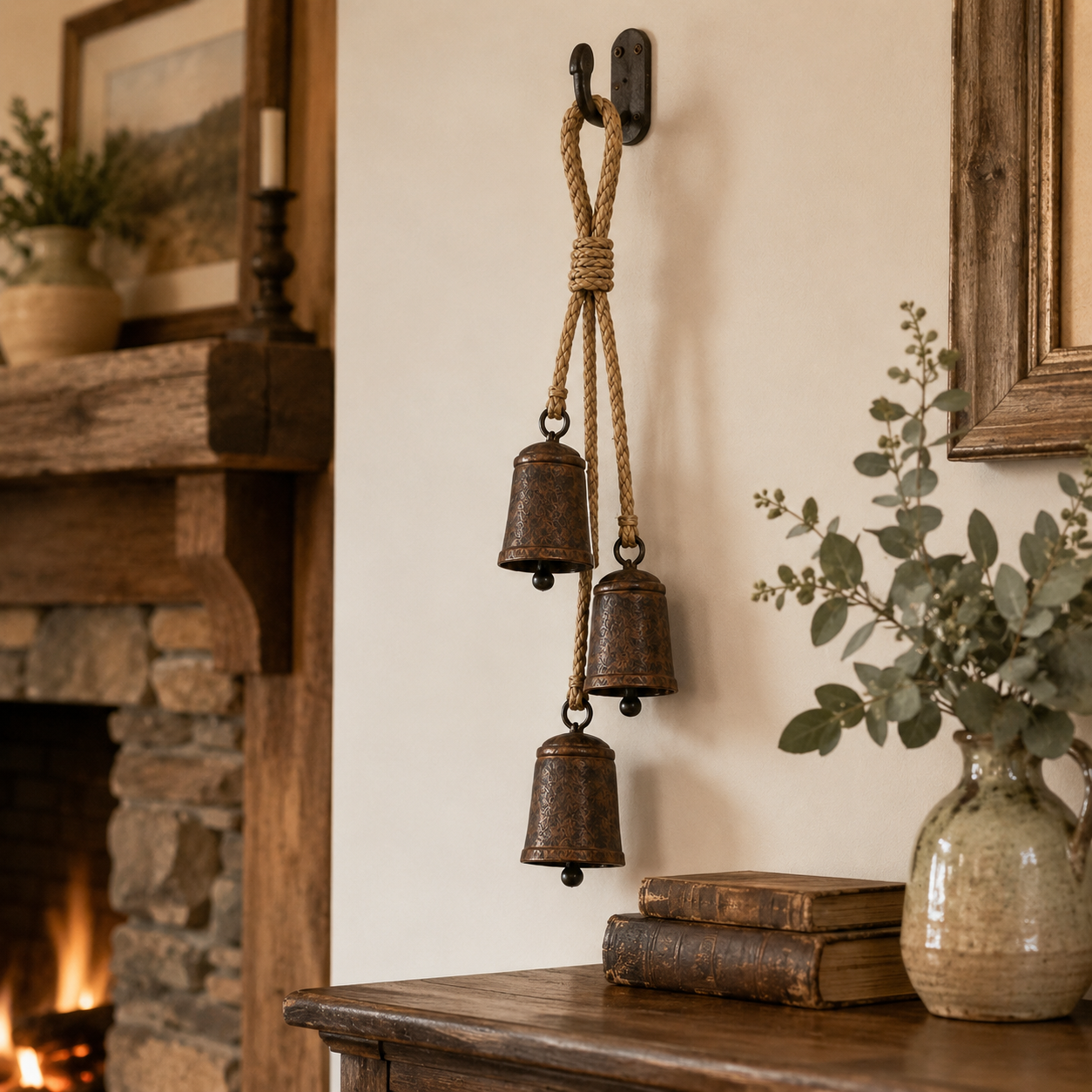 Handmade Vintage Rusted Cow Bell Hanging Decor