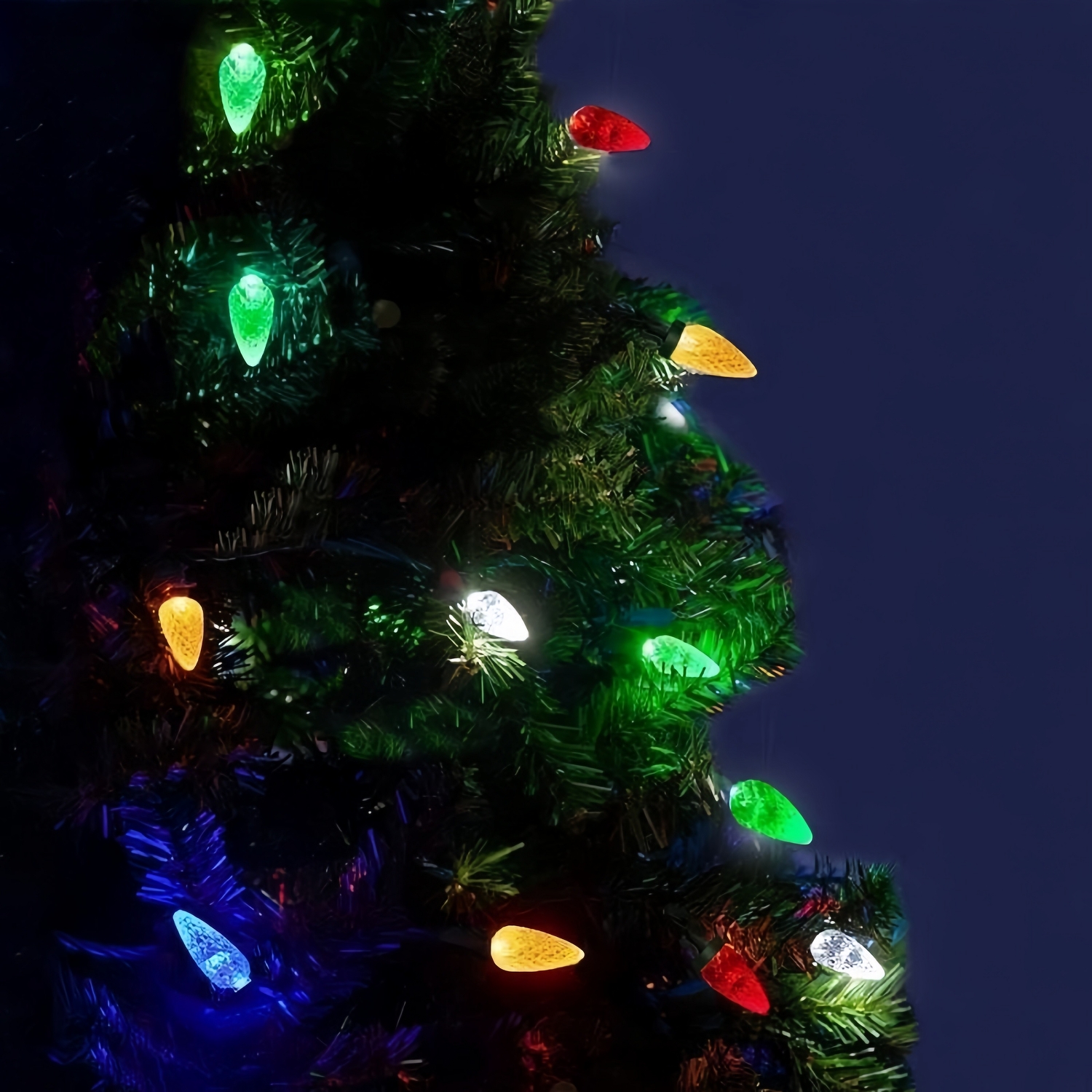 Solar Powered Christmas Tree with 20 LED Strawberry Lights