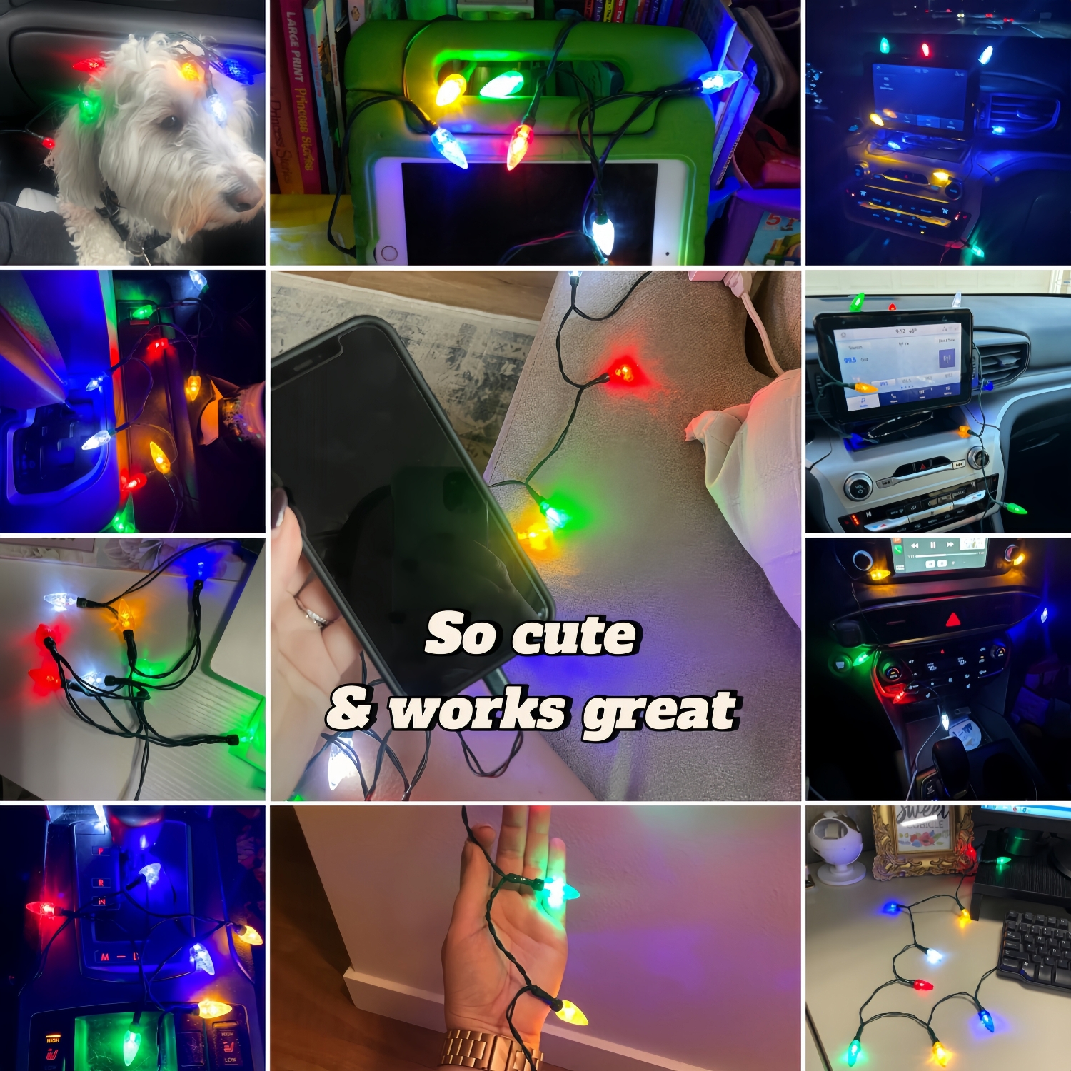 LED Christmas Light Phone Charger Cord