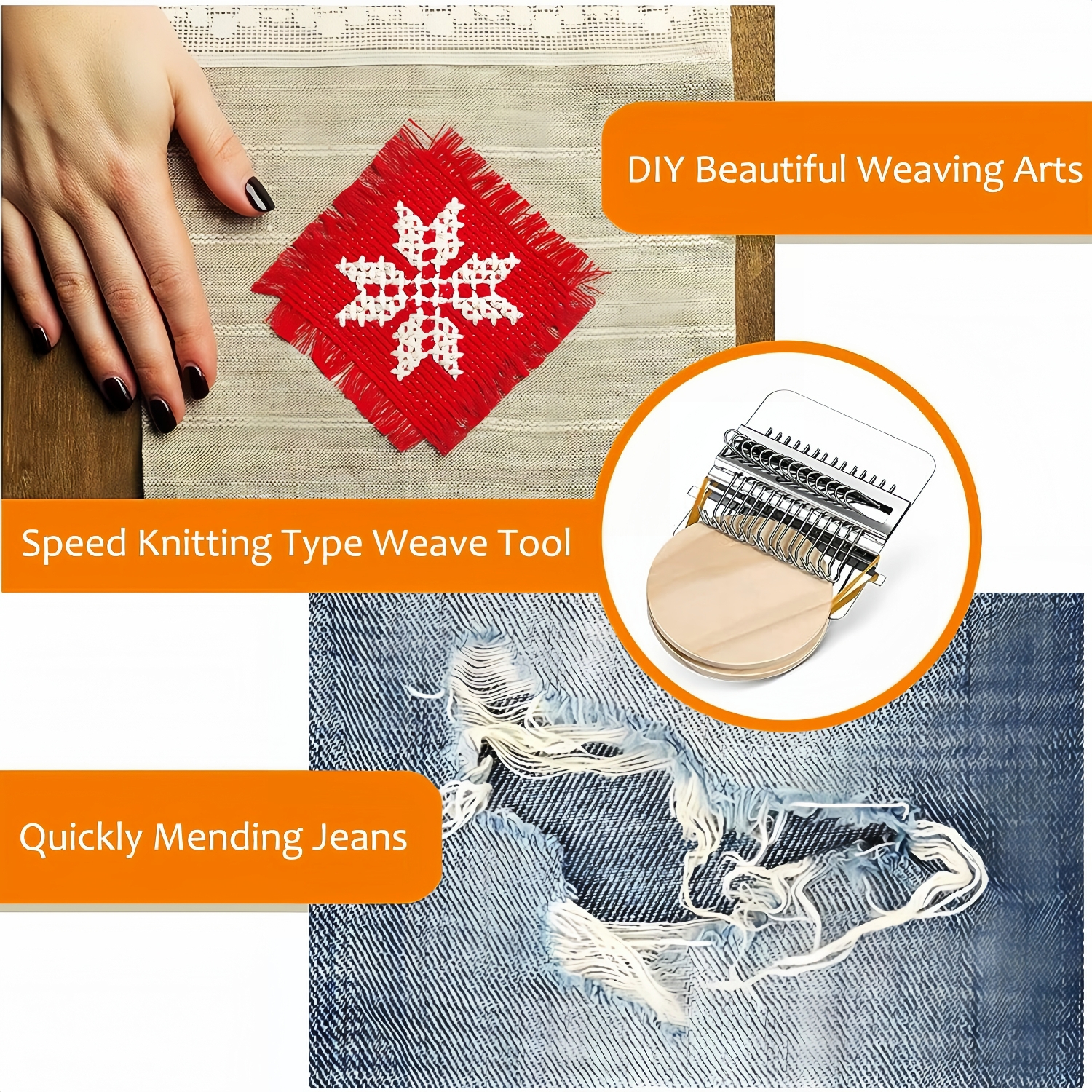 DIY Mini Loom Type Weave Tool