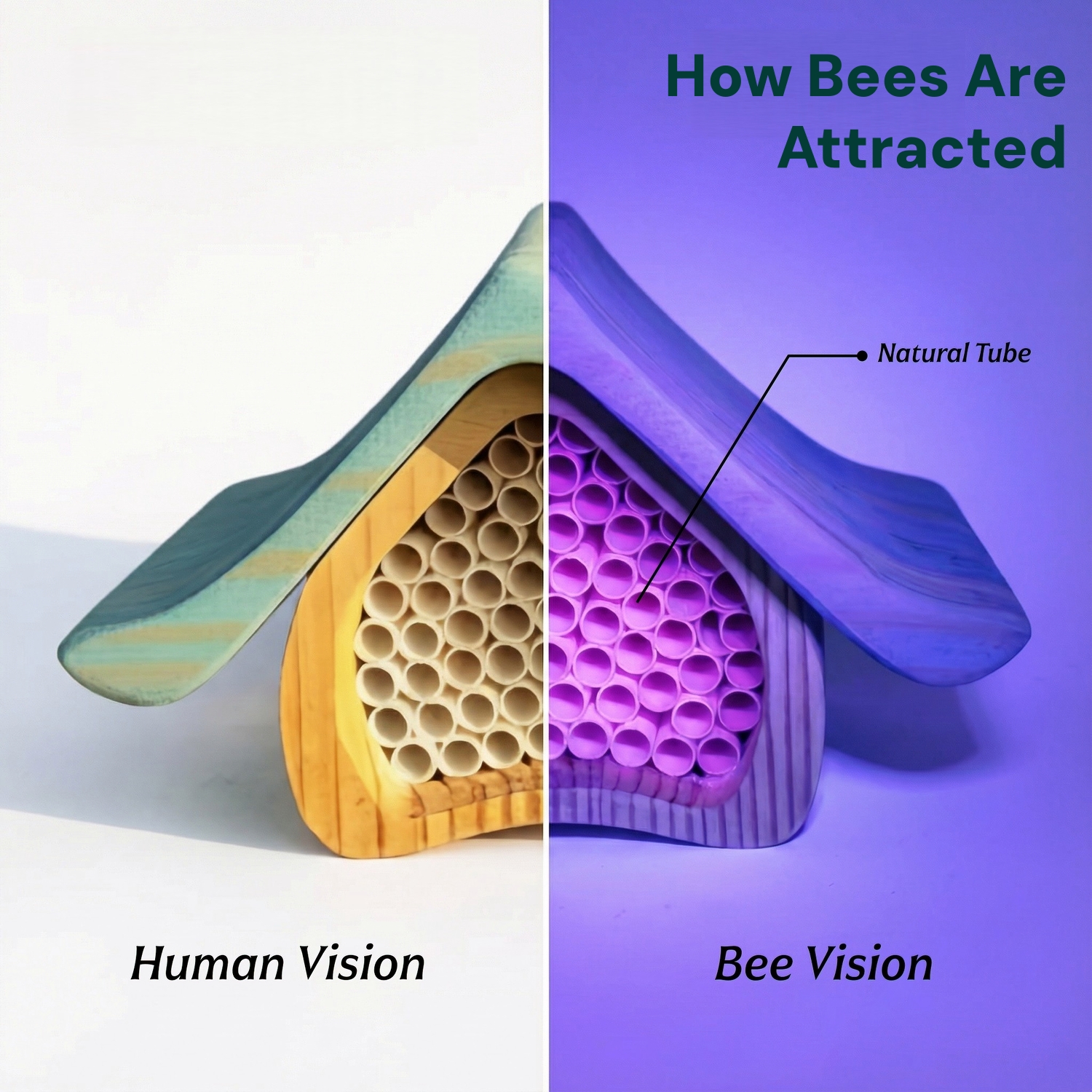 Colored Handcrafted Bee Hotel