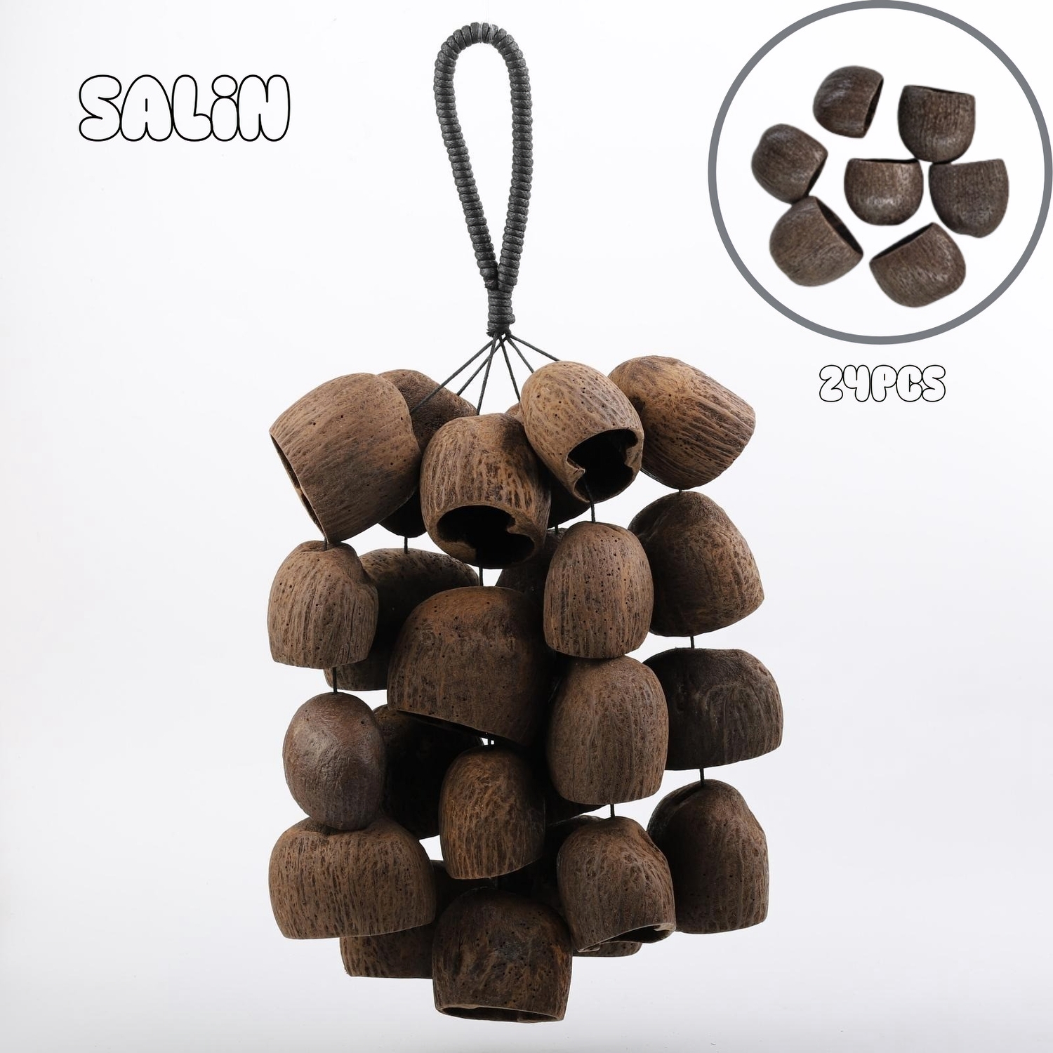 18 in Large Fruit Shell Wind Chimes