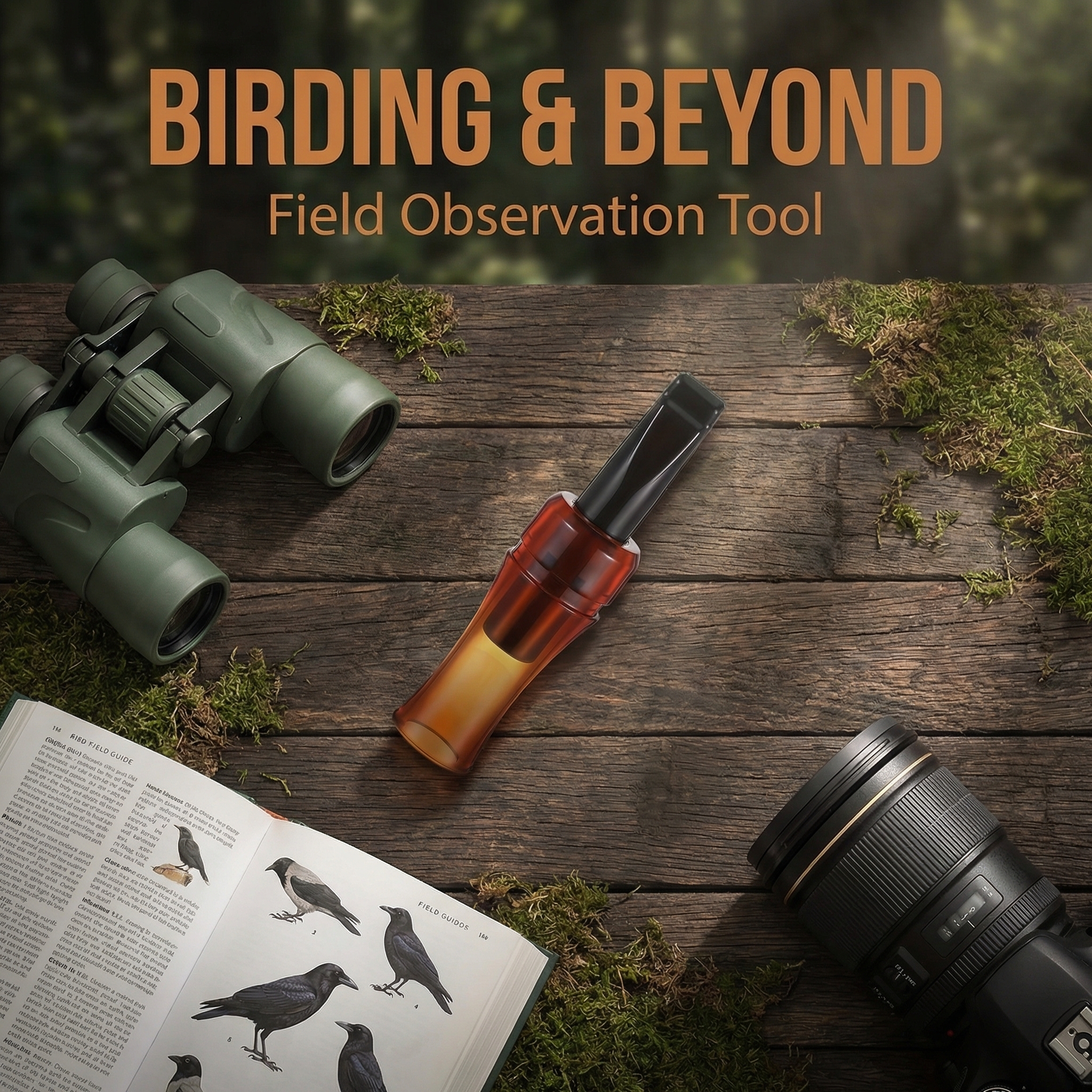 Portable Crow Call Whistle – Realistic Bird Calling Tool for Hunting, Birdwatching & Outdoor Adventures