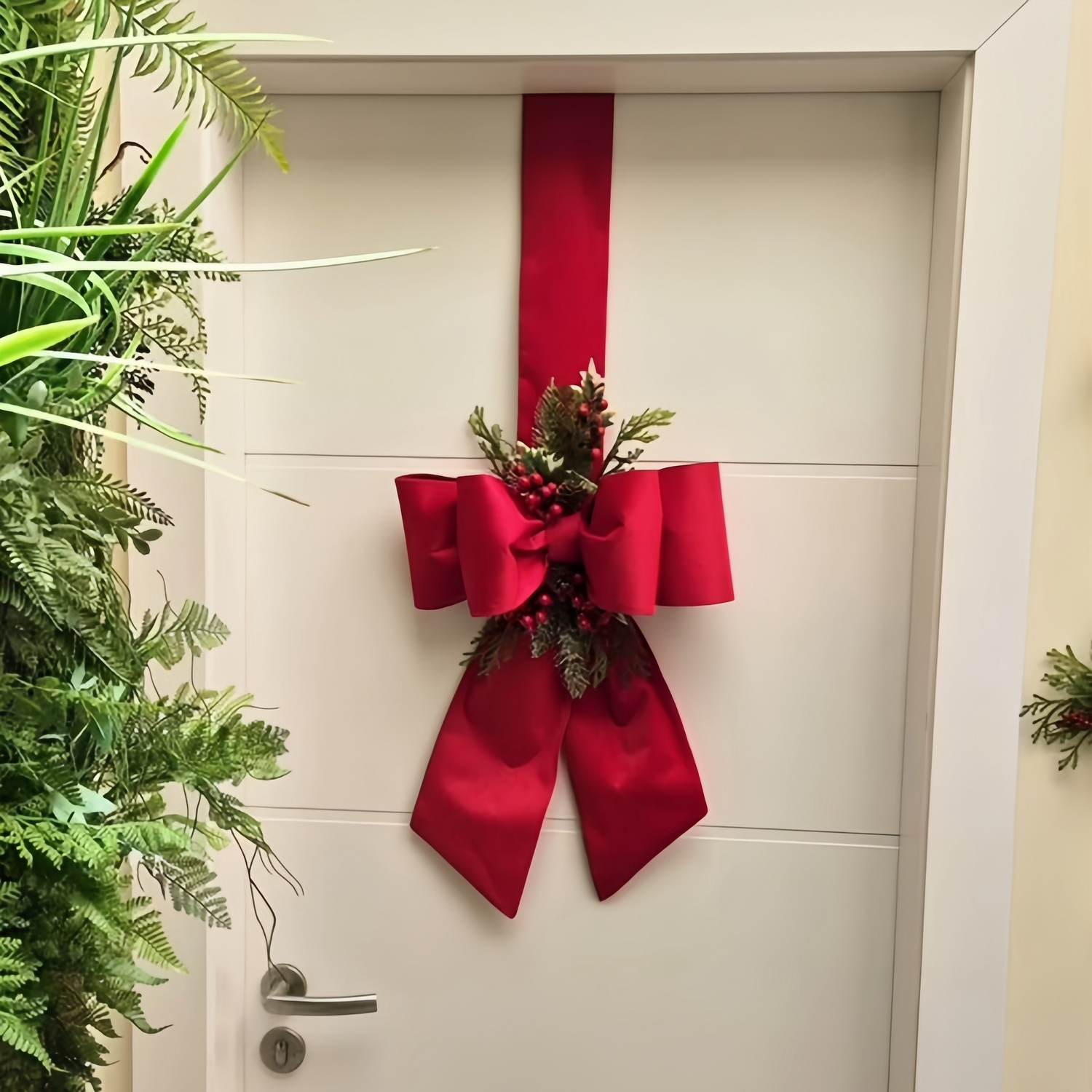 Christmas Double Velvet Bow Ribbon