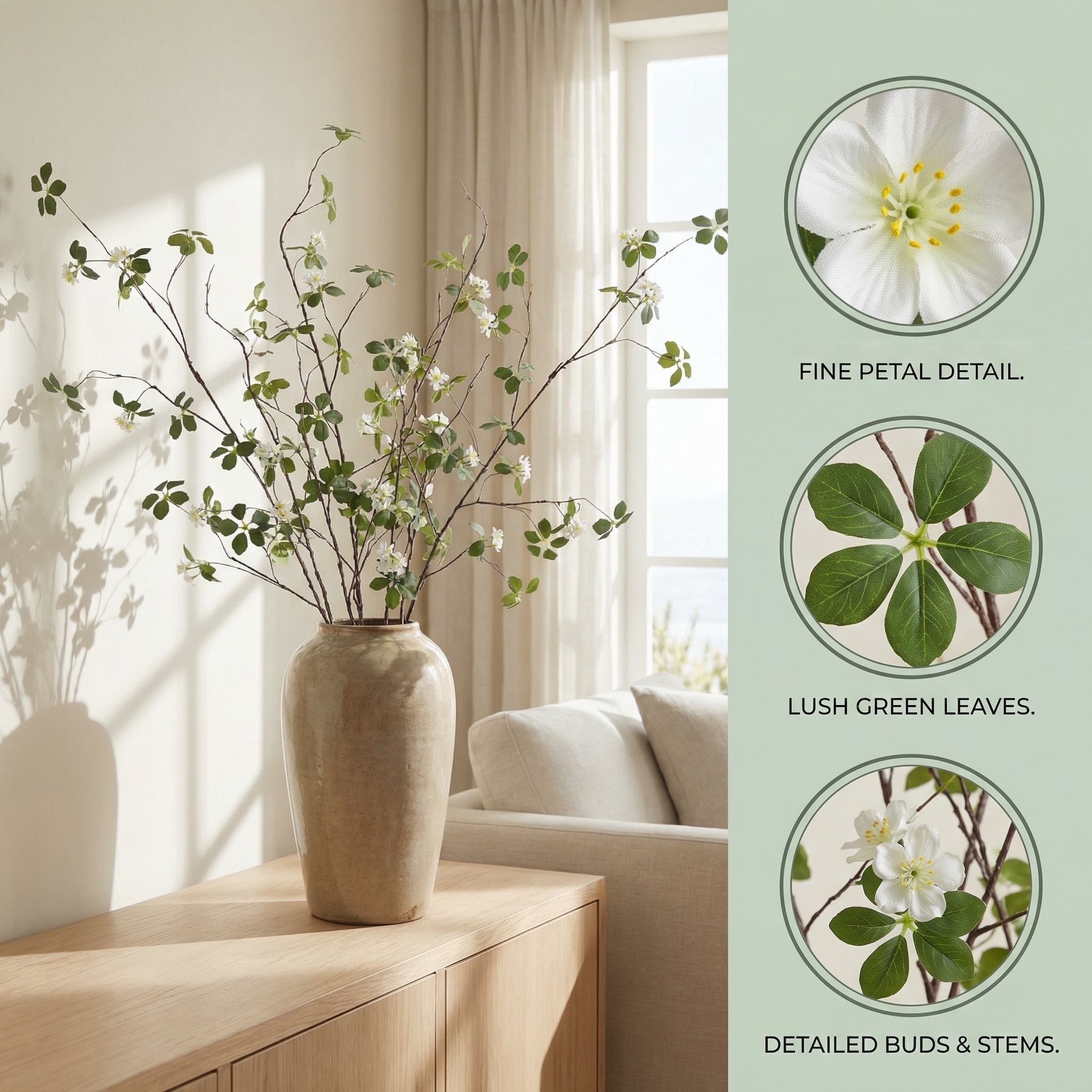 Tall Faux Spring Blossom Branches