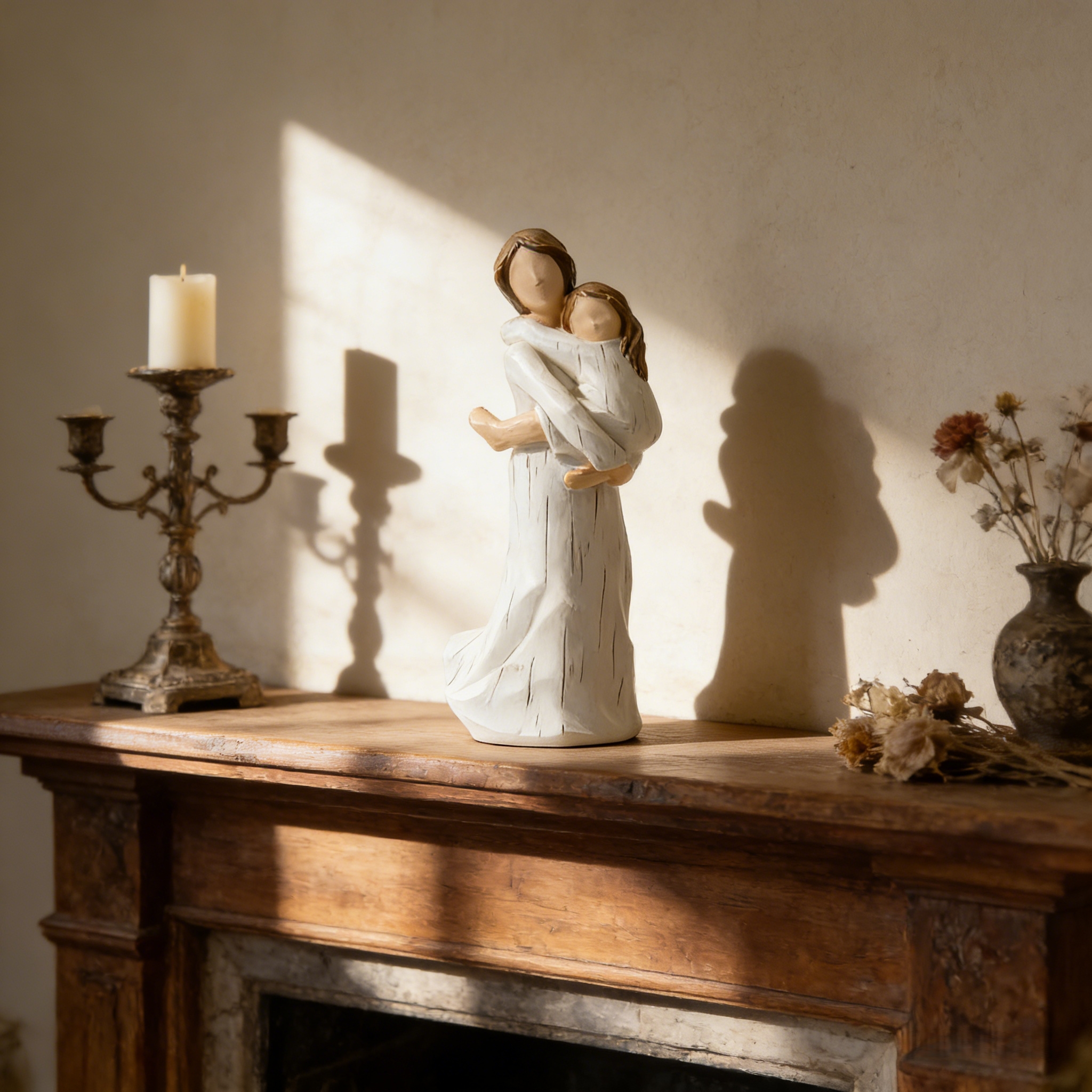 Mother & Child Hug Figurine