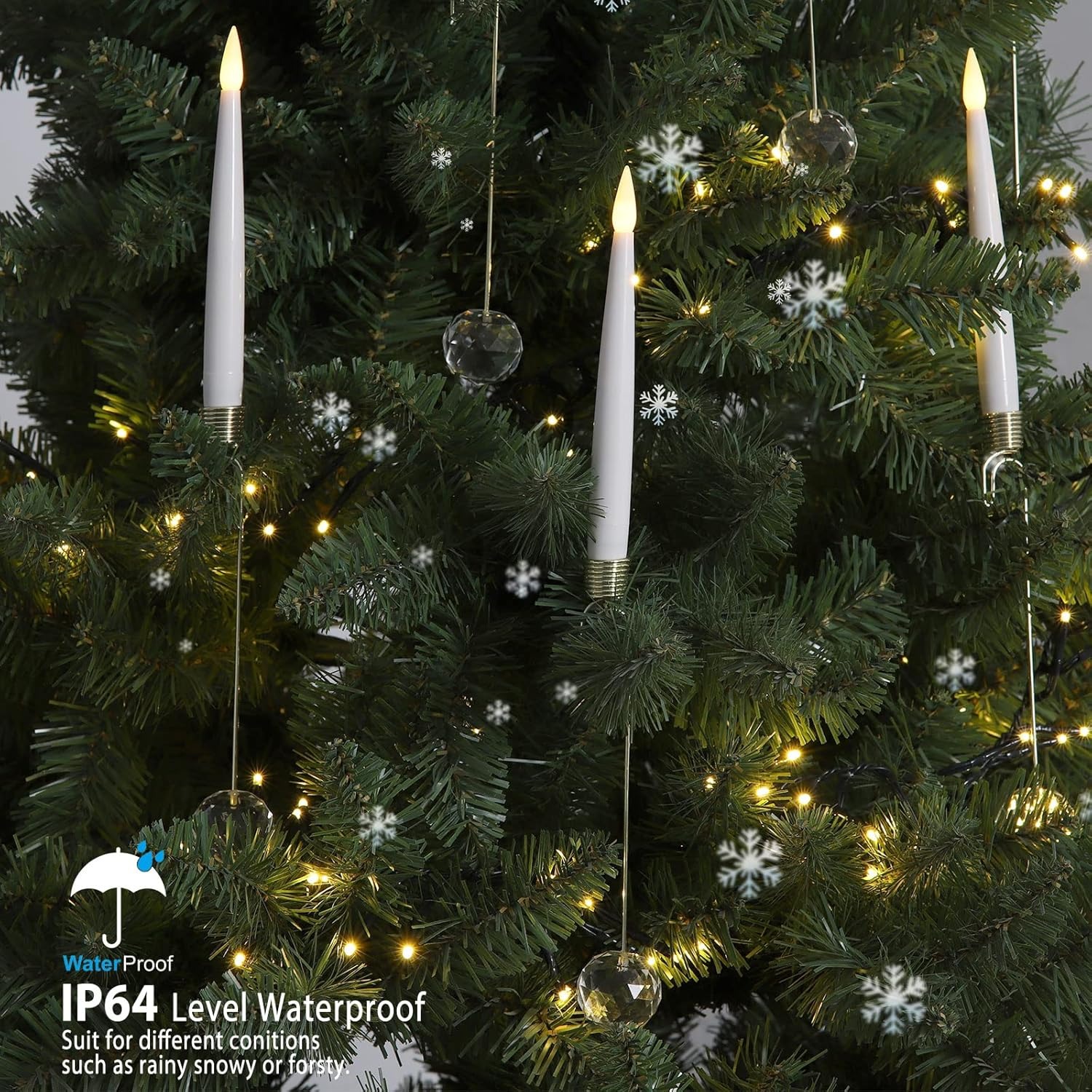 6-Pack Christmas Tree Candles
