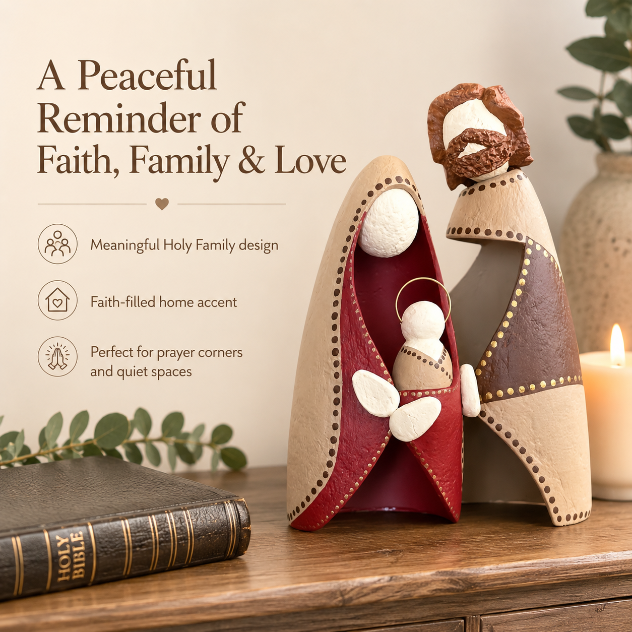 Holy Family Figurine