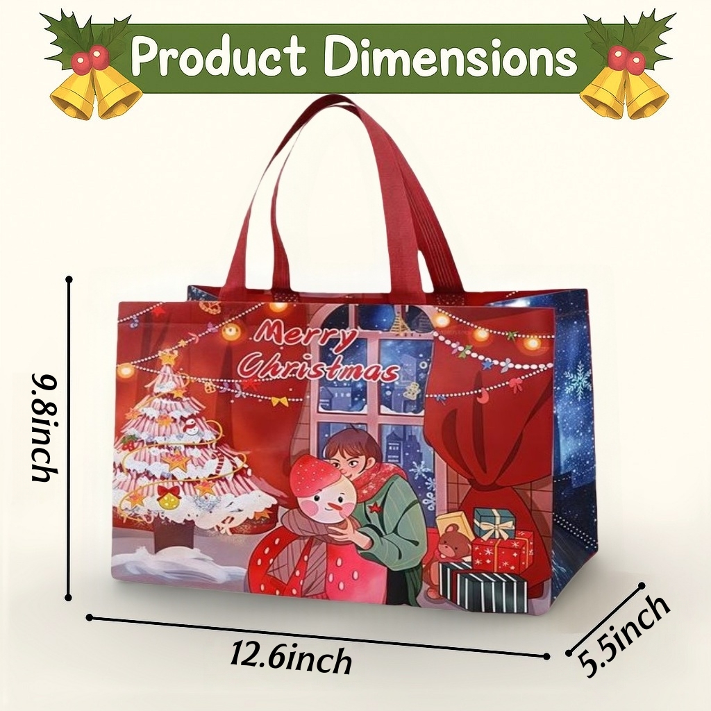 Christmas Gift Bags With Assorted Patterns