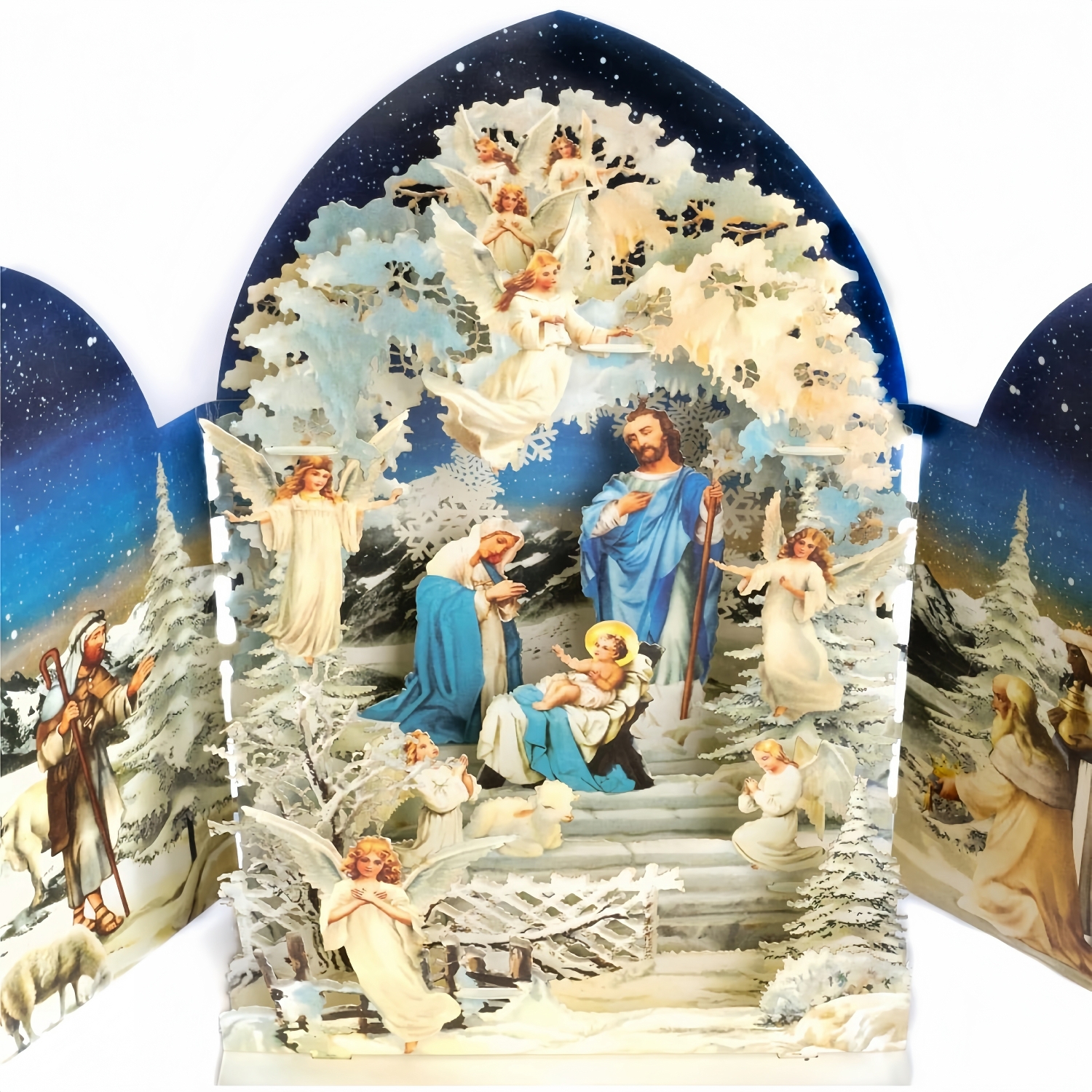 3D Pop-Up Nativity Christmas Card