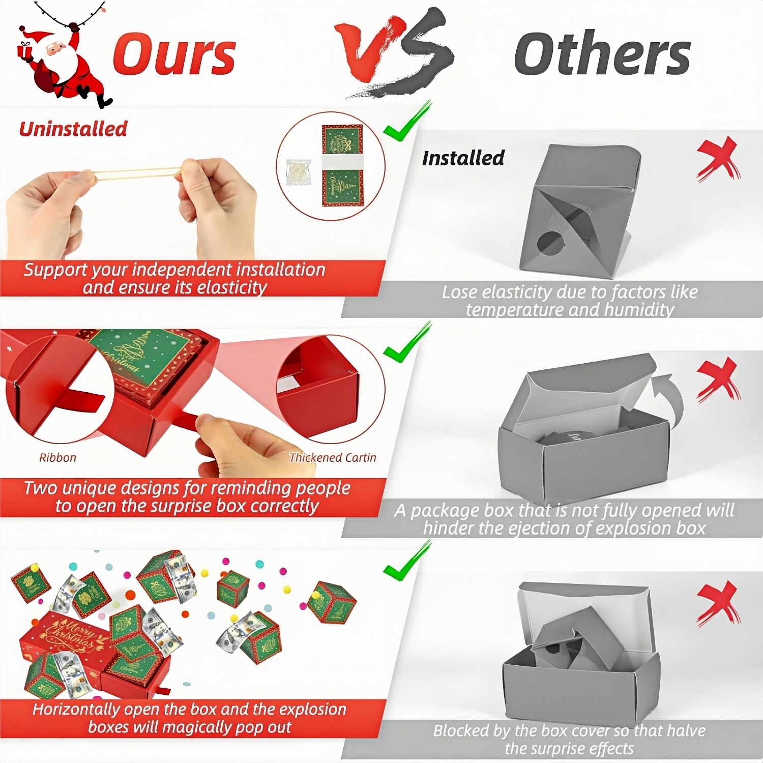 Christmas Surprise Explosion Gift Box