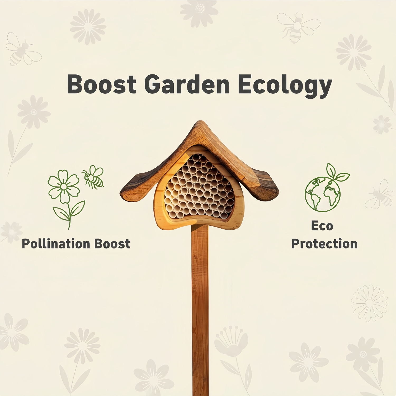 Colored Handcrafted Bee Hotel