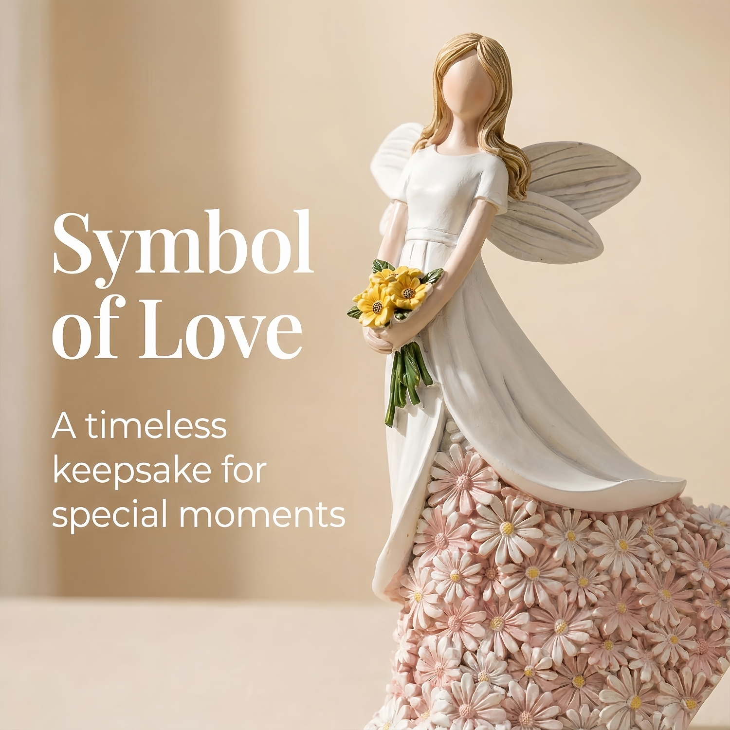 Sunflower Flower Fairy Figurine