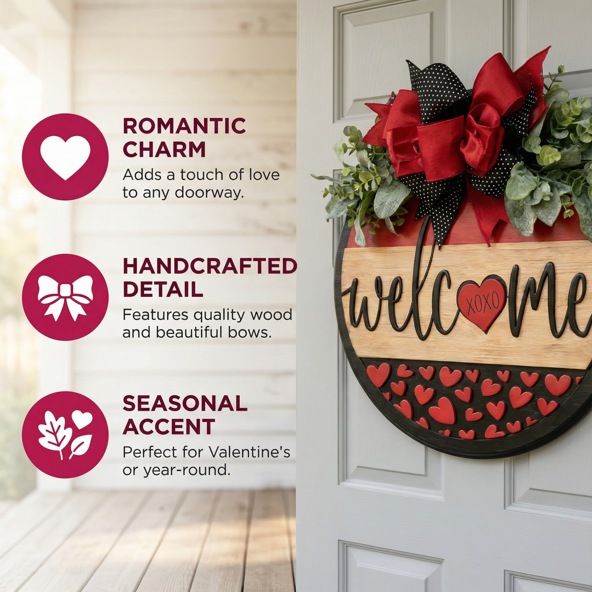 Valentine’s Day Welcome Door Hanger
