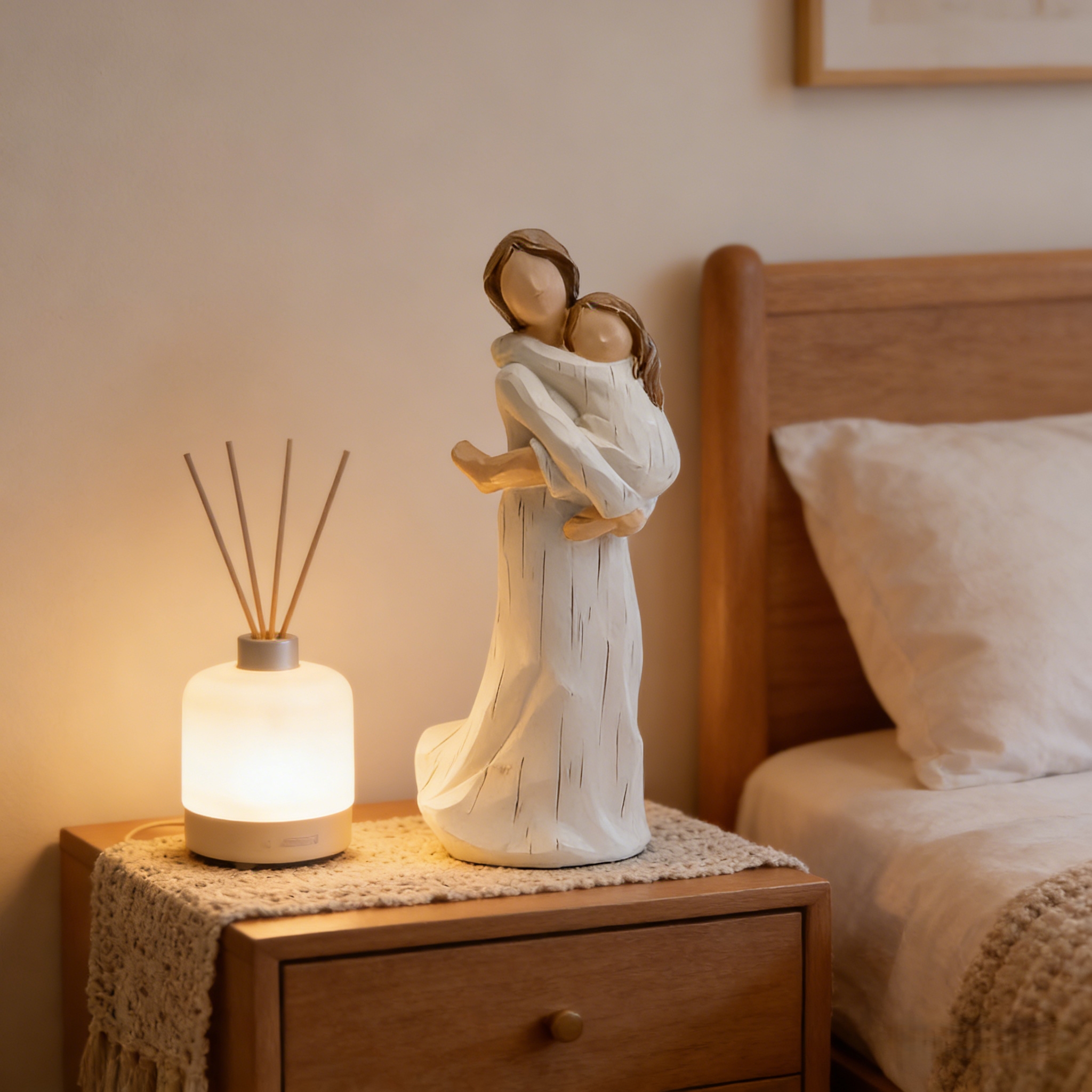 Mother & Child Hug Figurine