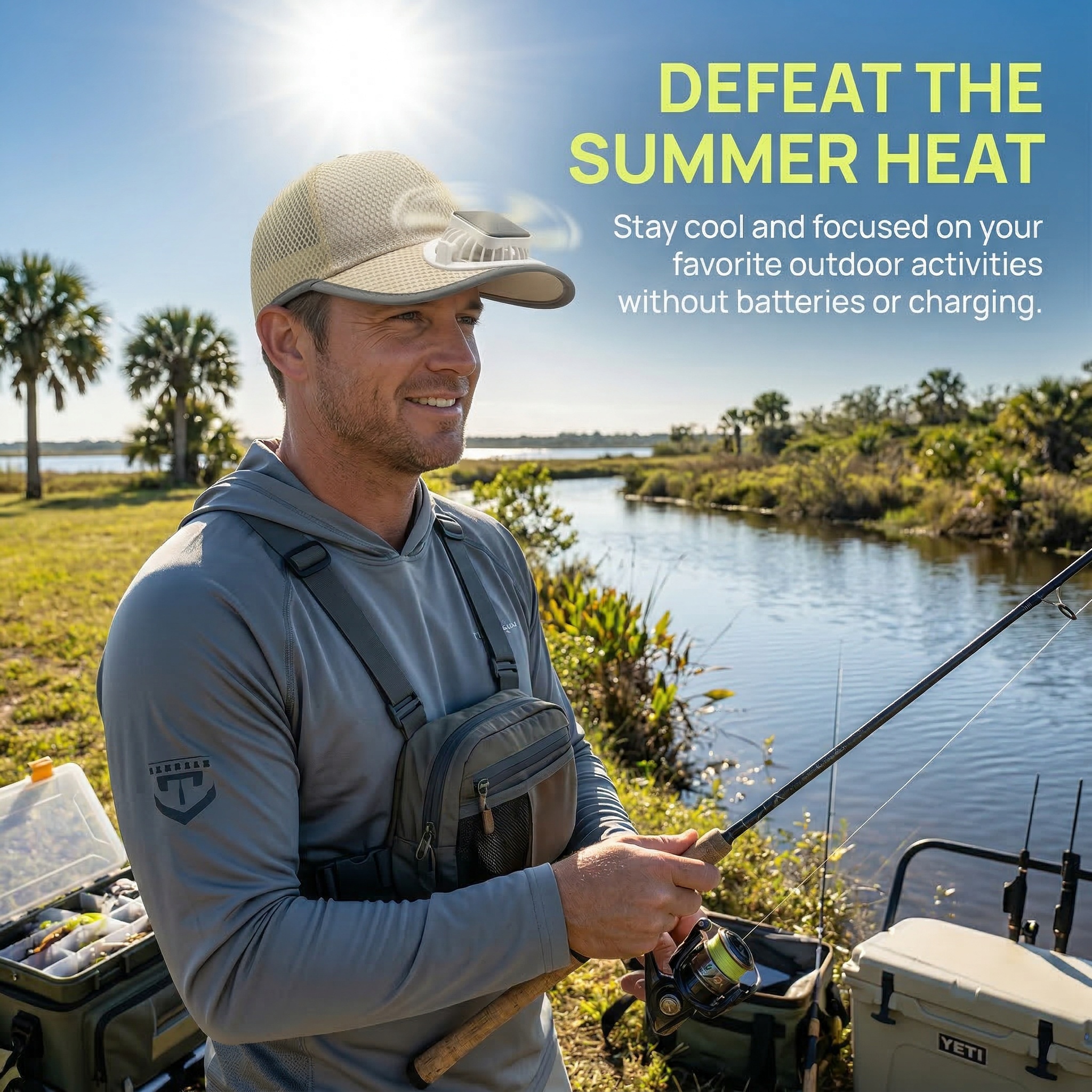 Solar Fan Cooling Baseball Cap