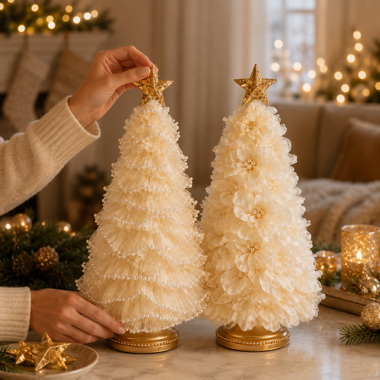 DIY Lighted Christmas Tree Craft Kit