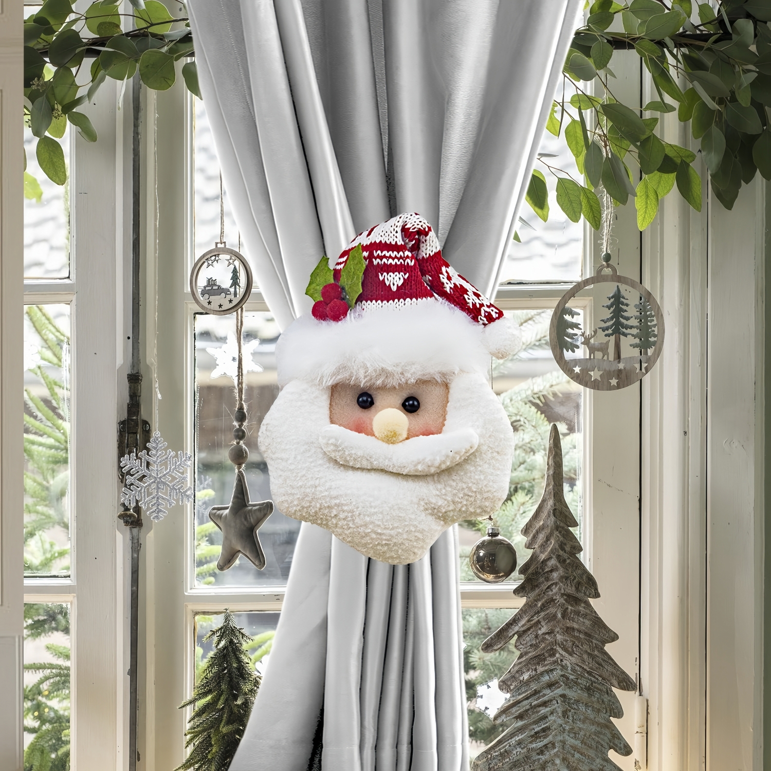 Christmas Curtain Tiebacks