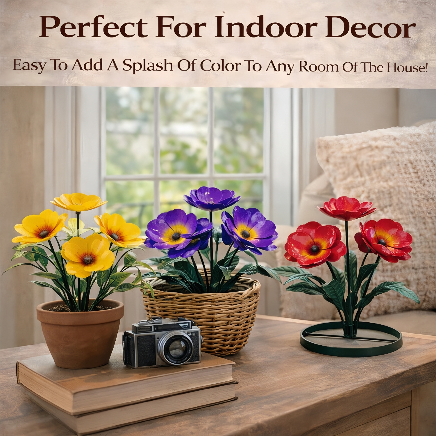 Handcrafted Rustic Metal Flower Bouquet