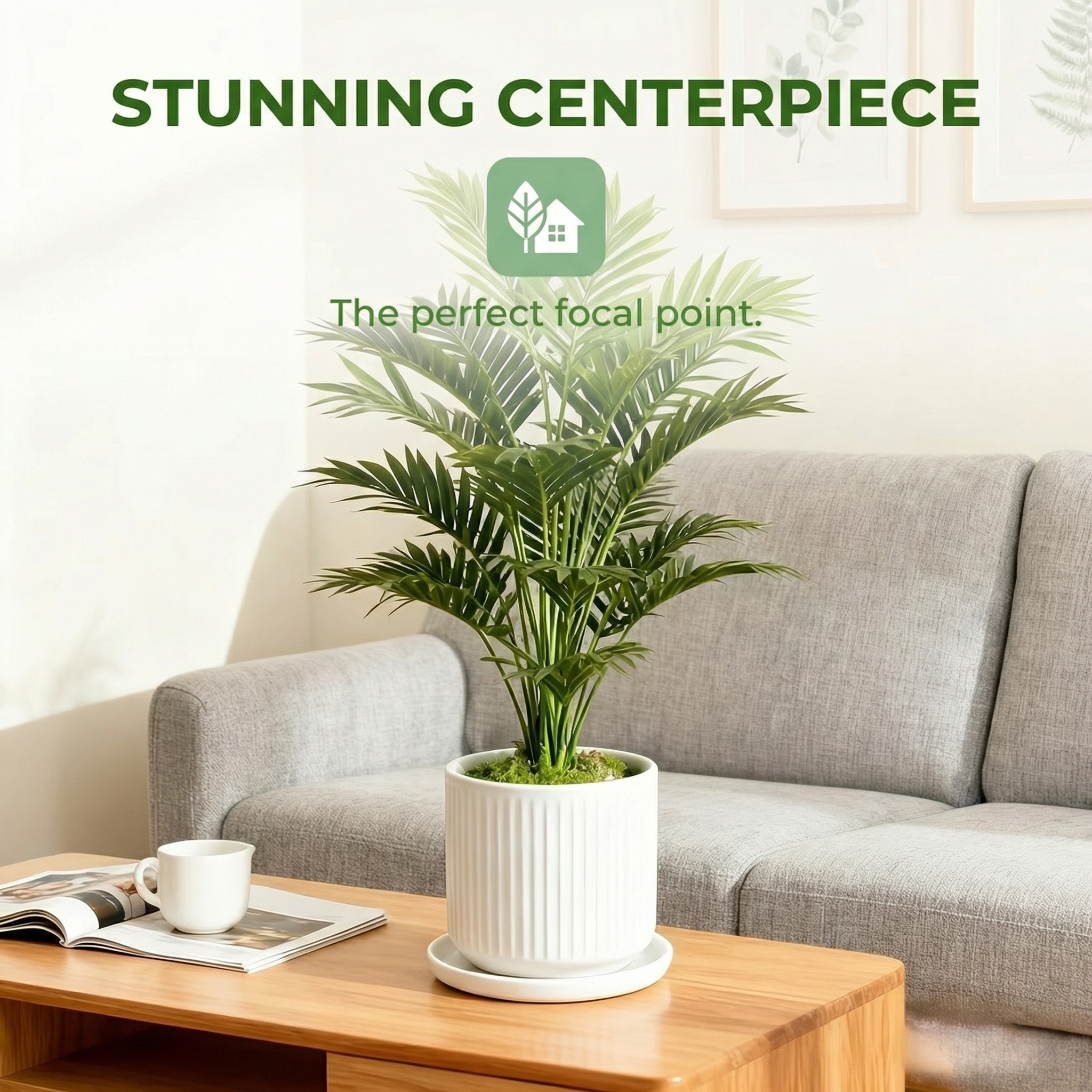 Large Artificial Areca Palm Plant