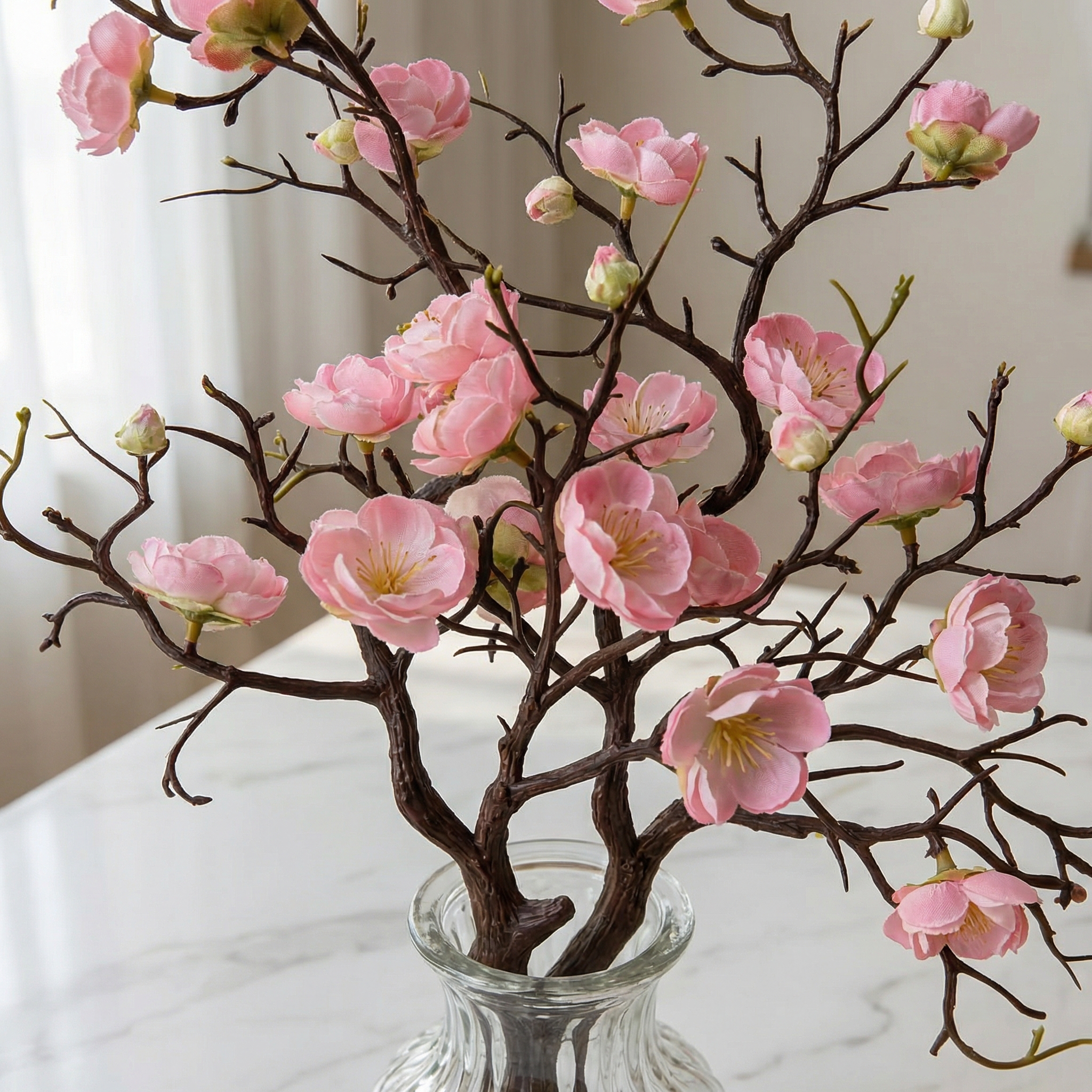 Large Artificial Plum Blossom Branches