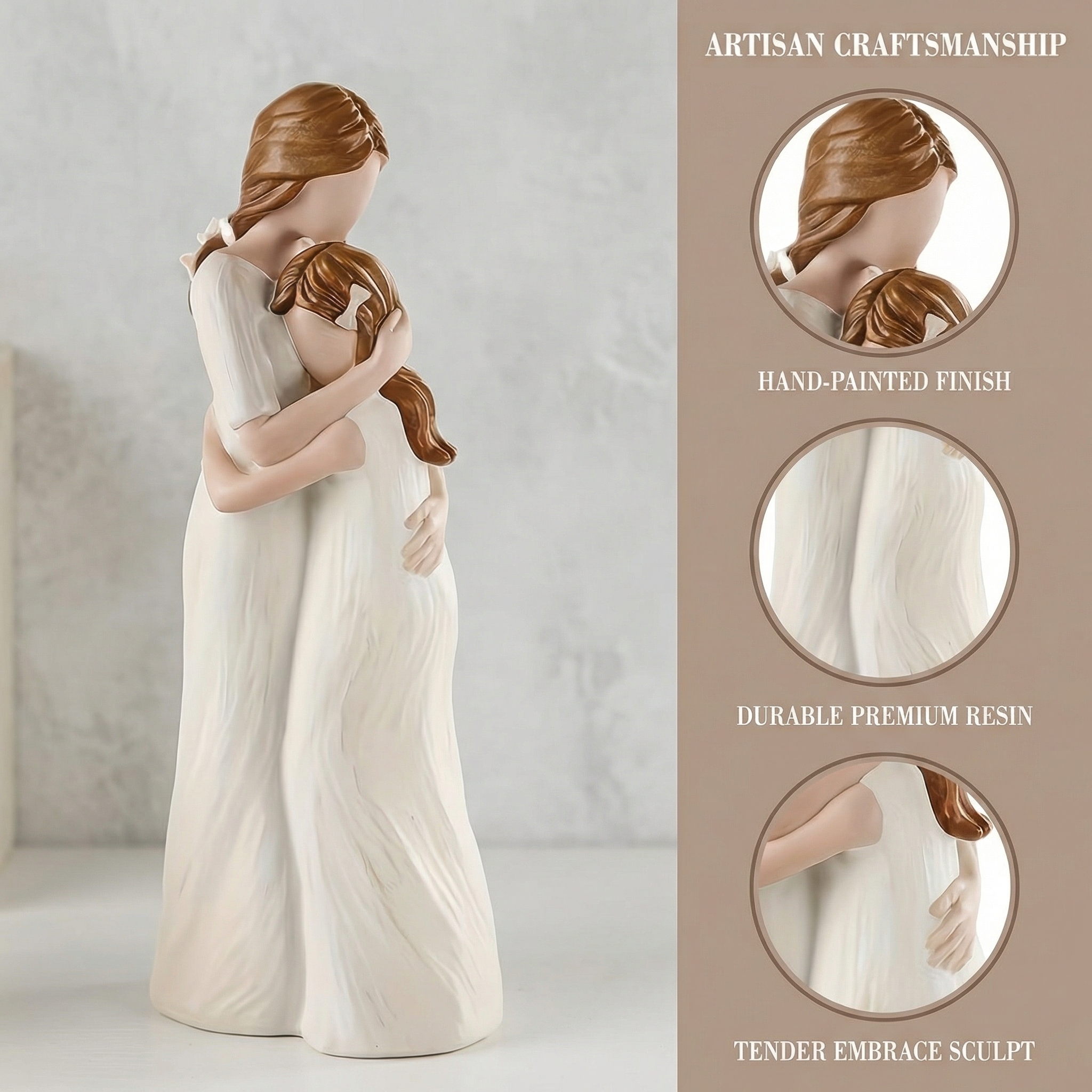 Mother & Daughter Hug Figurine