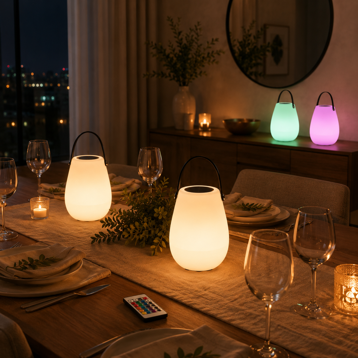 Solar Rechargeable Portable Table Lamp